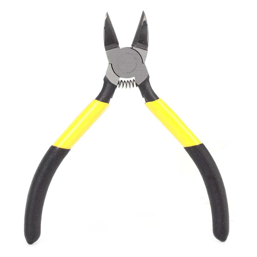 Seitenschneider Aus Hochfestem Kohlenstoffstahl, 2 Farben, Rutschfester Griff, Rückholfeder, 12,7 Cm (5 Zoll) Für Kunststoff