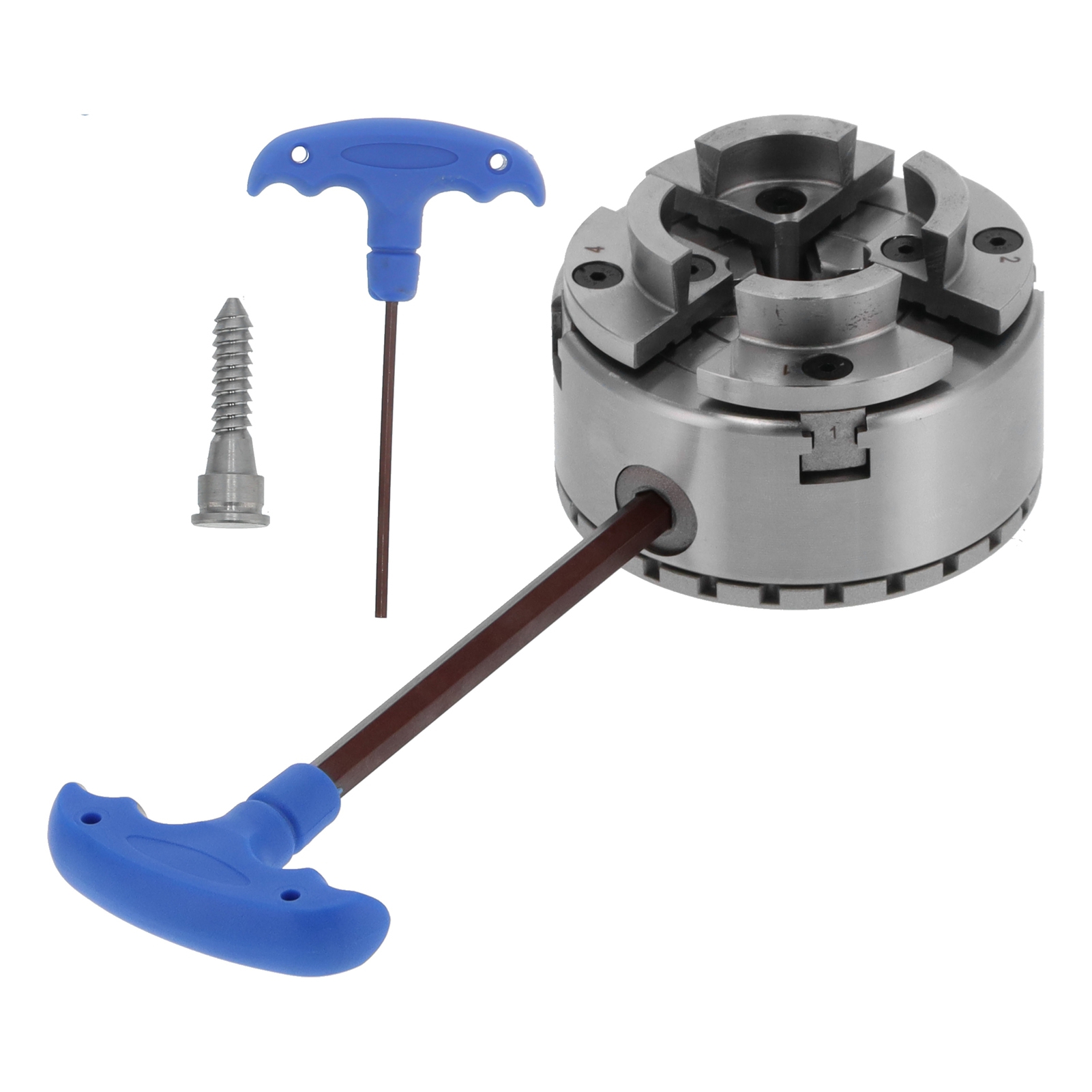 Selbstzentrierendes Drehbankfutter-set, Robustes Holzbearbeitungswerkzeug Mit 1"-schnittstelle 8" Kp96-e 4