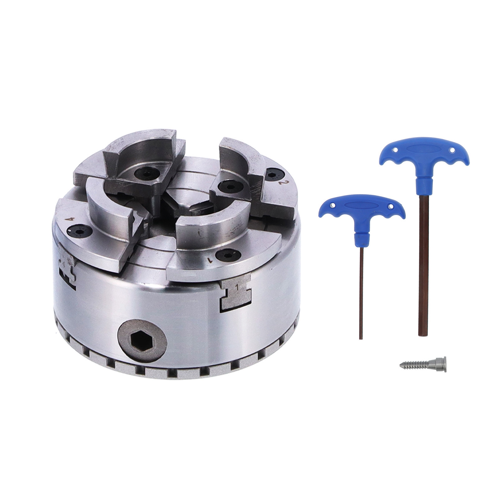 M40 4-zoll-drehbankfutter Mit 4 Metallbacken Für Holzbearbeitung Und Spannarbeiten