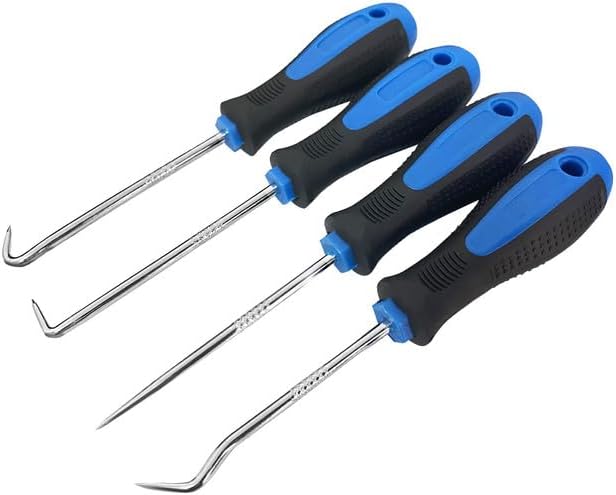 Set Mit 4 Präzisions-rohr- Und Schlossknackern, Blau Schaft Aus Chrom-vanadium-stahl, Zum Entfernen Von Rohren Und Dichtungen