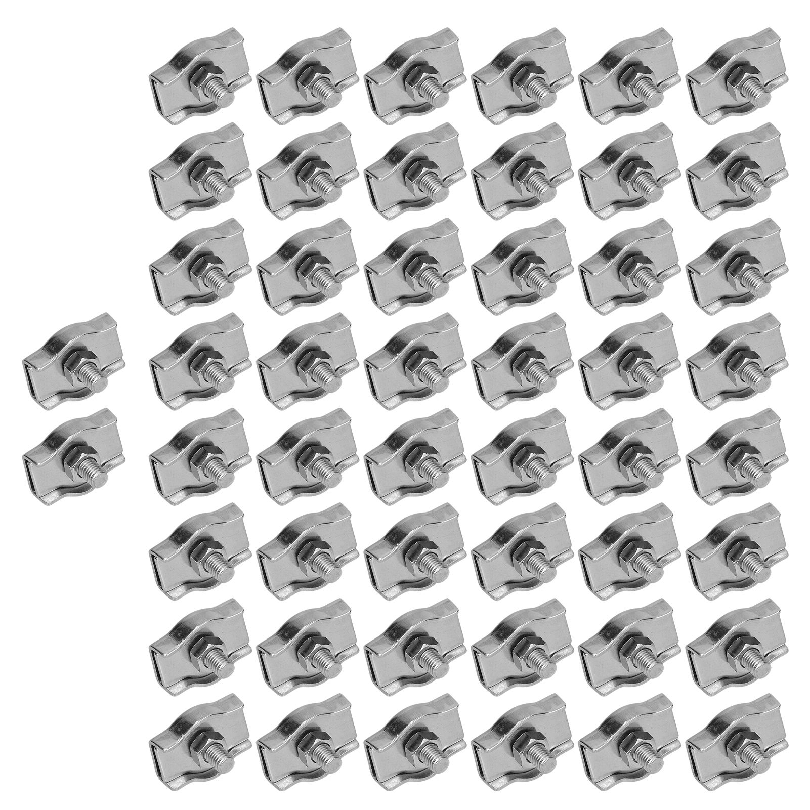 Simplex-kabelbinder Aus Edelstahl, 50 Stück M2, Mit Einzelgriff Und Einfachem Verriegelungsmechanismus