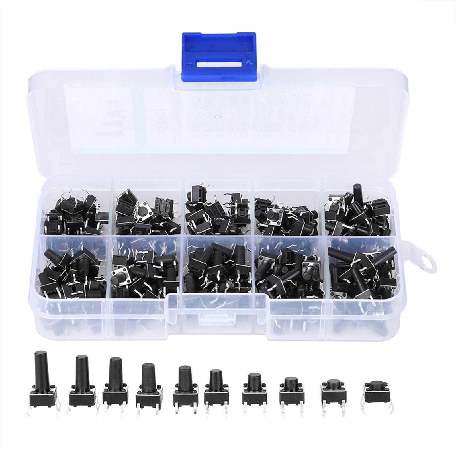 Set Mit 200 Berührungsschaltern, Industriezubehör, Hardwarekomponenten, 10-w-kippschalter, 200 Stück