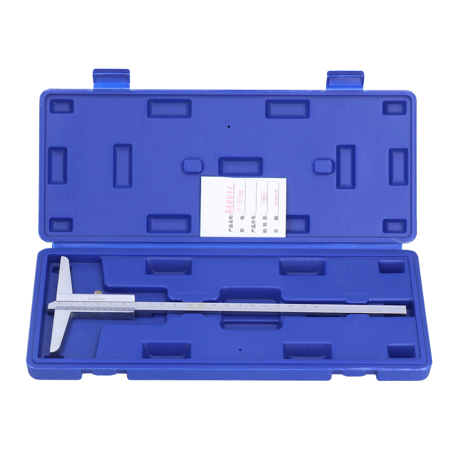 Tiefenmessschieber, Metalllehre, Präzisionsmikrometer Mit 0,02 Mm Messbereich, Messwerkzeug 0–200 Mm