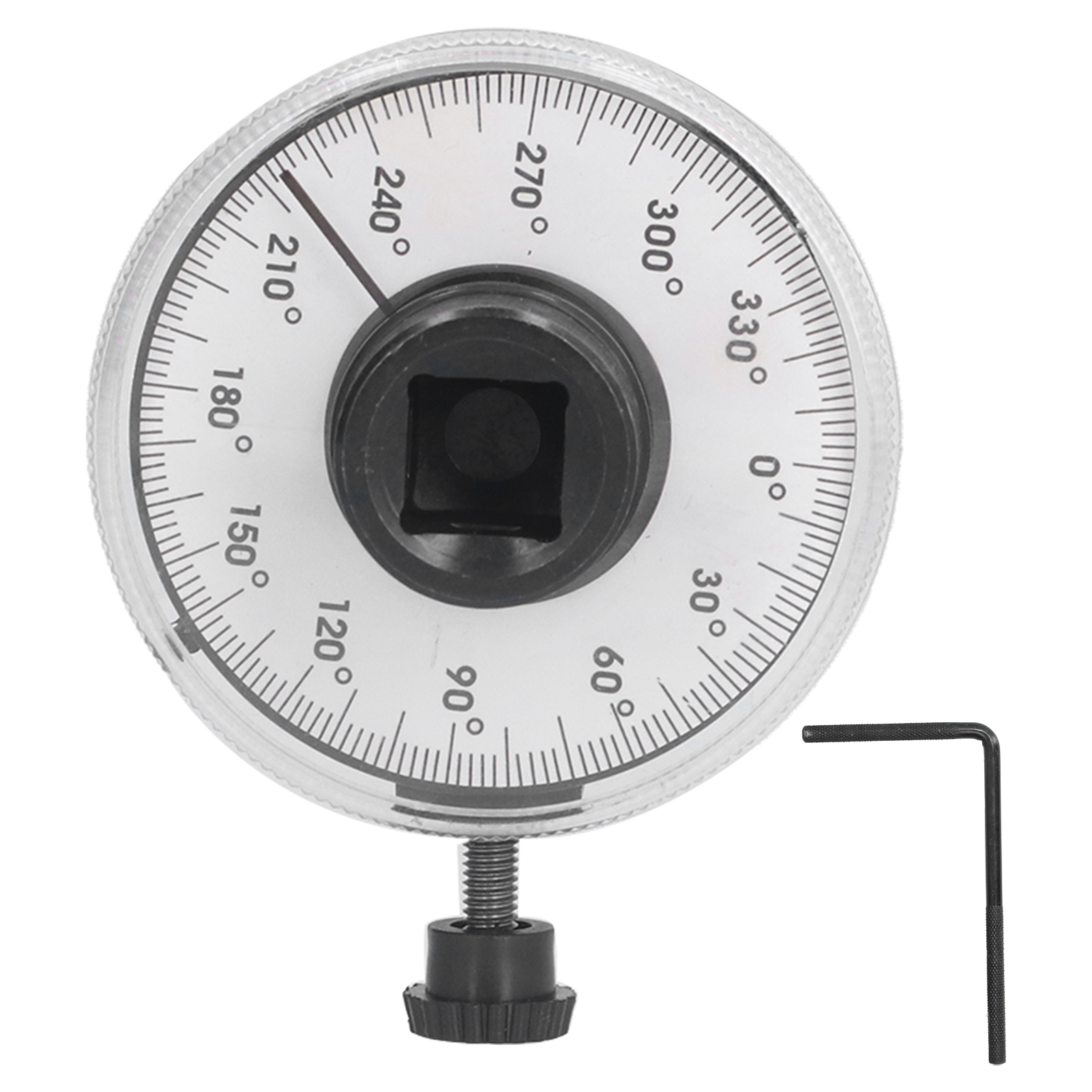 1/2"-drehwinkelmesser Aus Werkzeugstahl, 360° Verstellbare Analoge Skala Für Kfz-reparaturen