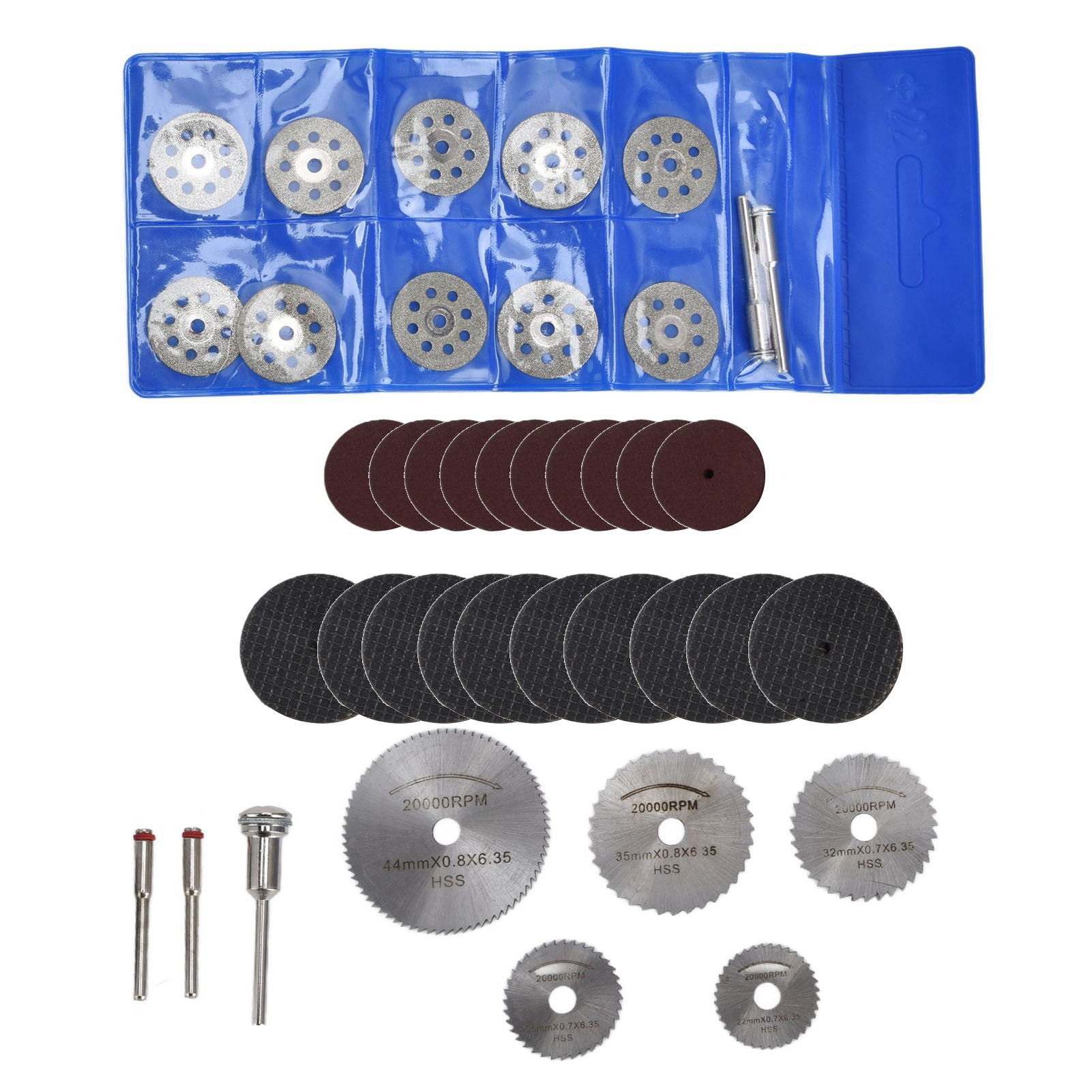 40-teiliges Hss-trennscheiben-set Für Kreissägen, Harz-trennscheiben Und Diamantscheiben