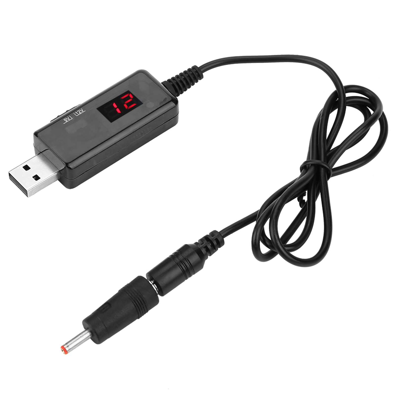 Usb-zu-gleichspannungs-aufwärtswandlerkabel Mit 9v/12v-anzeige