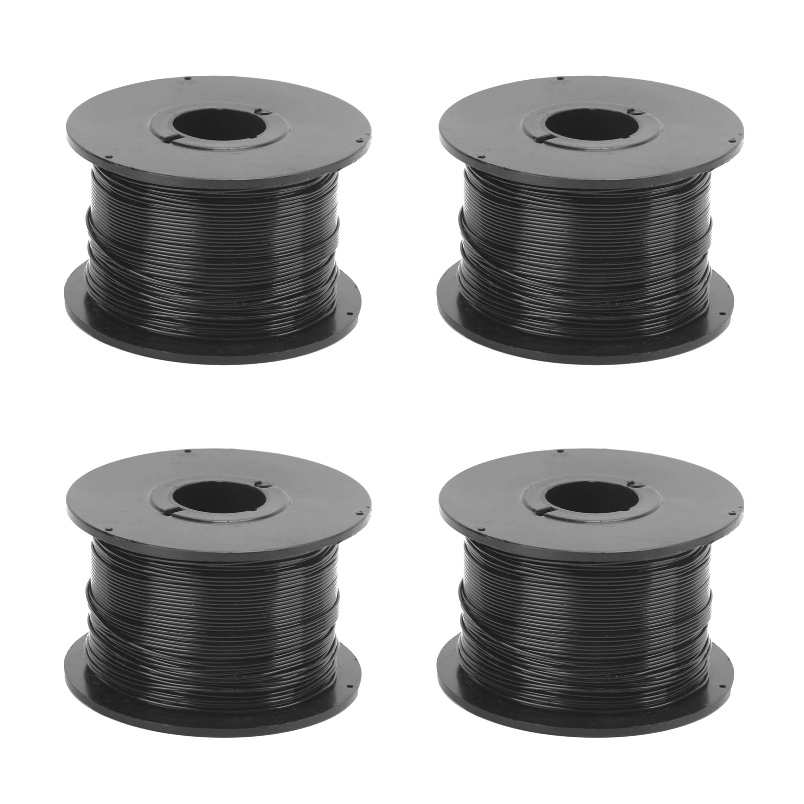 Set Mit 4 Wiederverwendbaren Und Zerbrechlichen, Gedrehten Kabelbindern Aus 0,8 Mm Verzinktem Draht Für Gartenkabel.