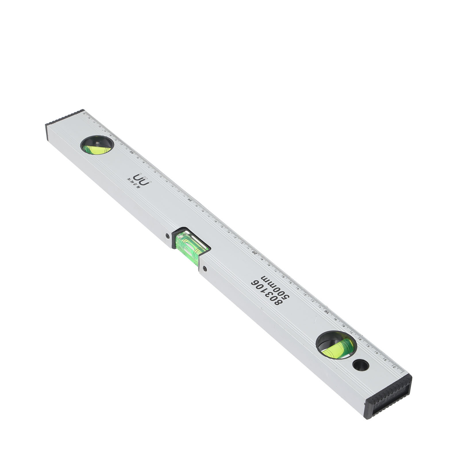 Wasserwaage Aus Aluminiumlegierung, Multifunktionaler Magnetischer Messlineal (500 Mm)