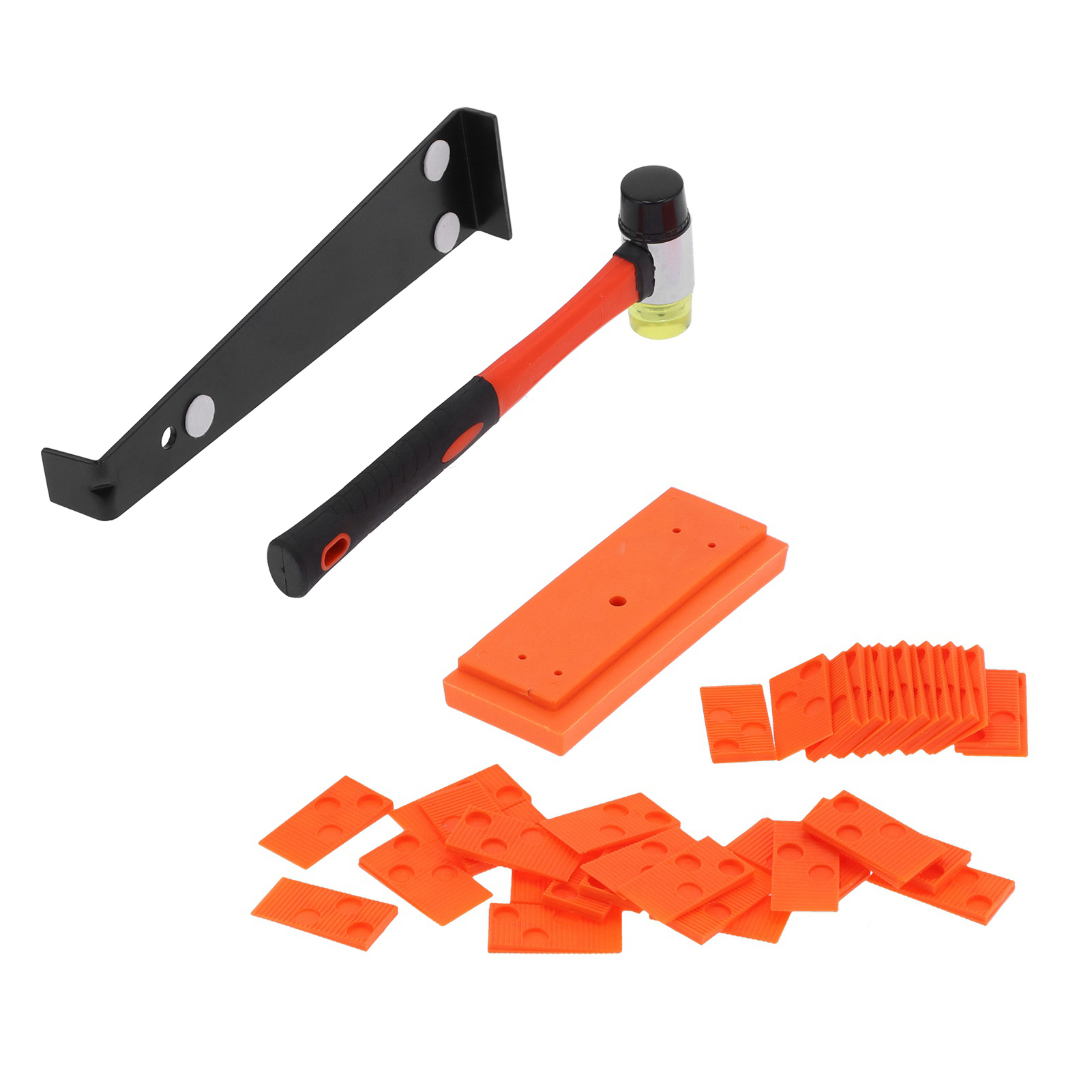 Werkzeuge Für Die Verlegung Von Holz- Und Laminatböden: Abstandshalter-set, Schlagklotz Und Gummihammer