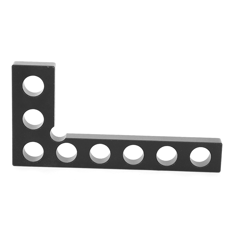90°-positionierwinkel, Rechtwinkliges Lineal, Holzbearbeitungswerkzeug, Metrisches Lineal 0–100 Mm, Schwarz