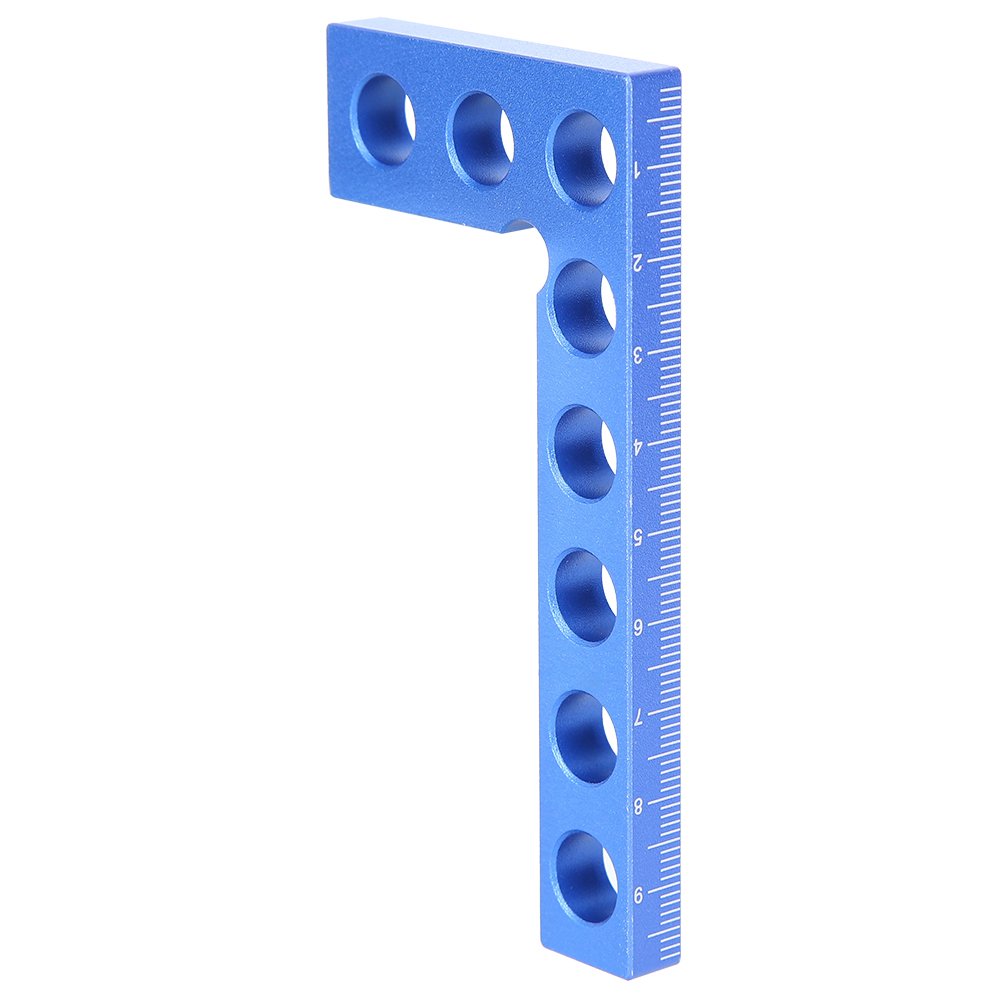 90-grad-positionierwinkel, Rechtwinkliges Lineal, Holzbearbeitungswerkzeug, Metrisches Lineal 0–100 Mm, Blau