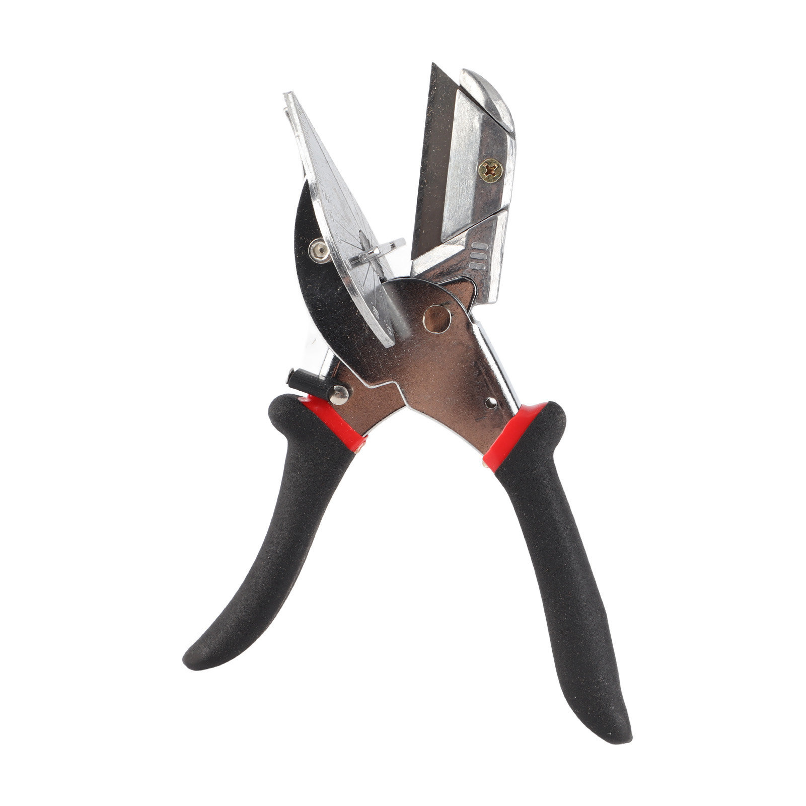 Multifunktionale Winkelschere Mit Rutschfestem Schwarzem Griff, Ein Handwerkzeug Zum Schneiden Von Dünnem Holz.