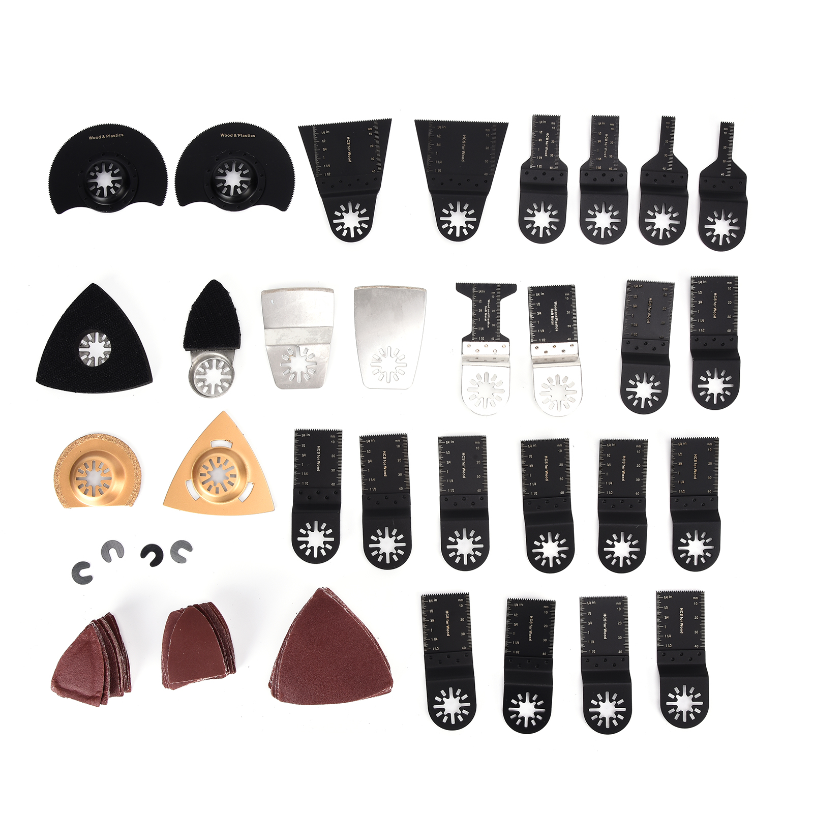 120-teiliges Schnellwechsel-oszillationssägeblatt-set Für Multifunktionswerkzeuge, Ideal Zum Schneiden Von Metall, Holz Und Kunststoff.