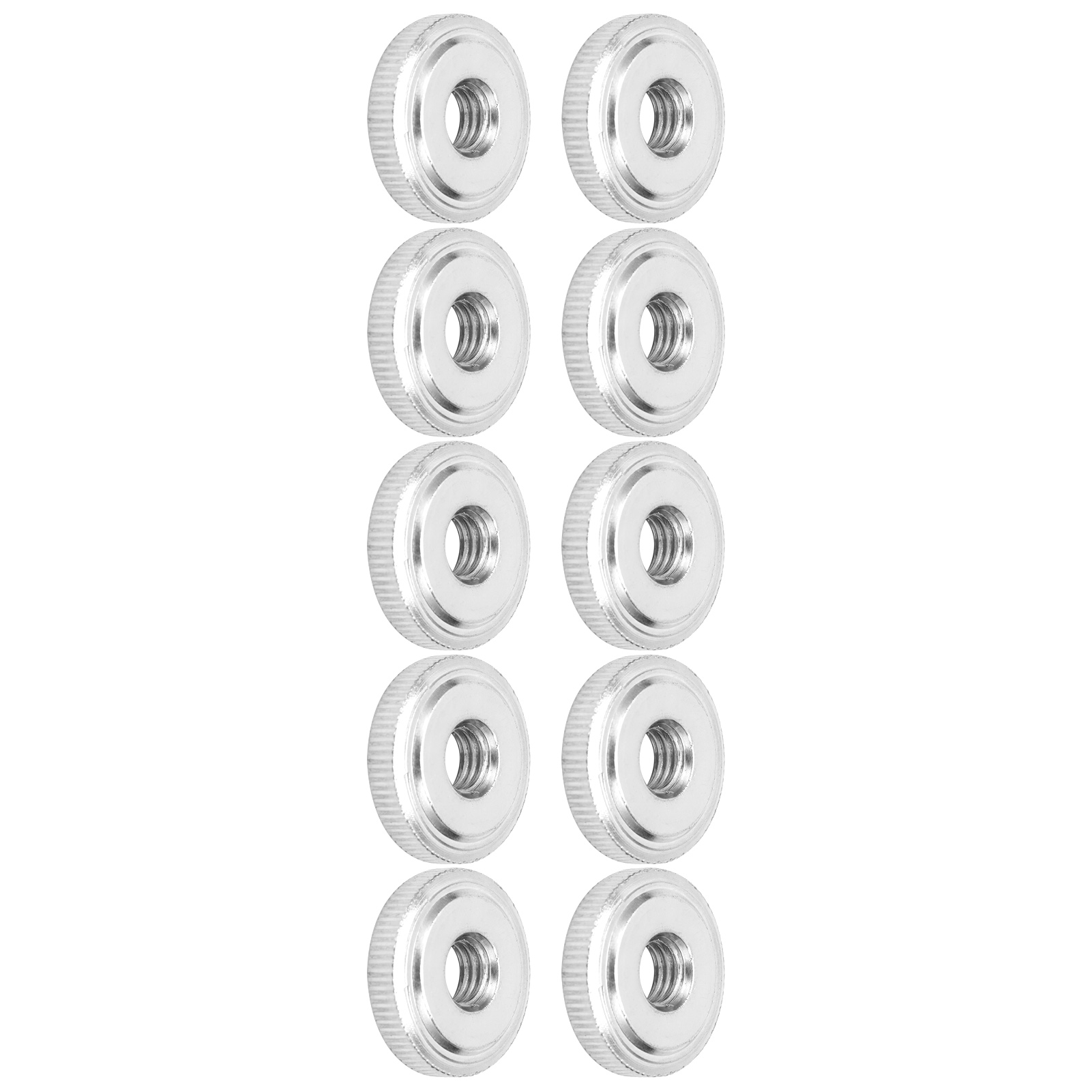 10 Écrous Moletés À Tête Simple Couche En Acier Au Carbone, Référence Gb807
