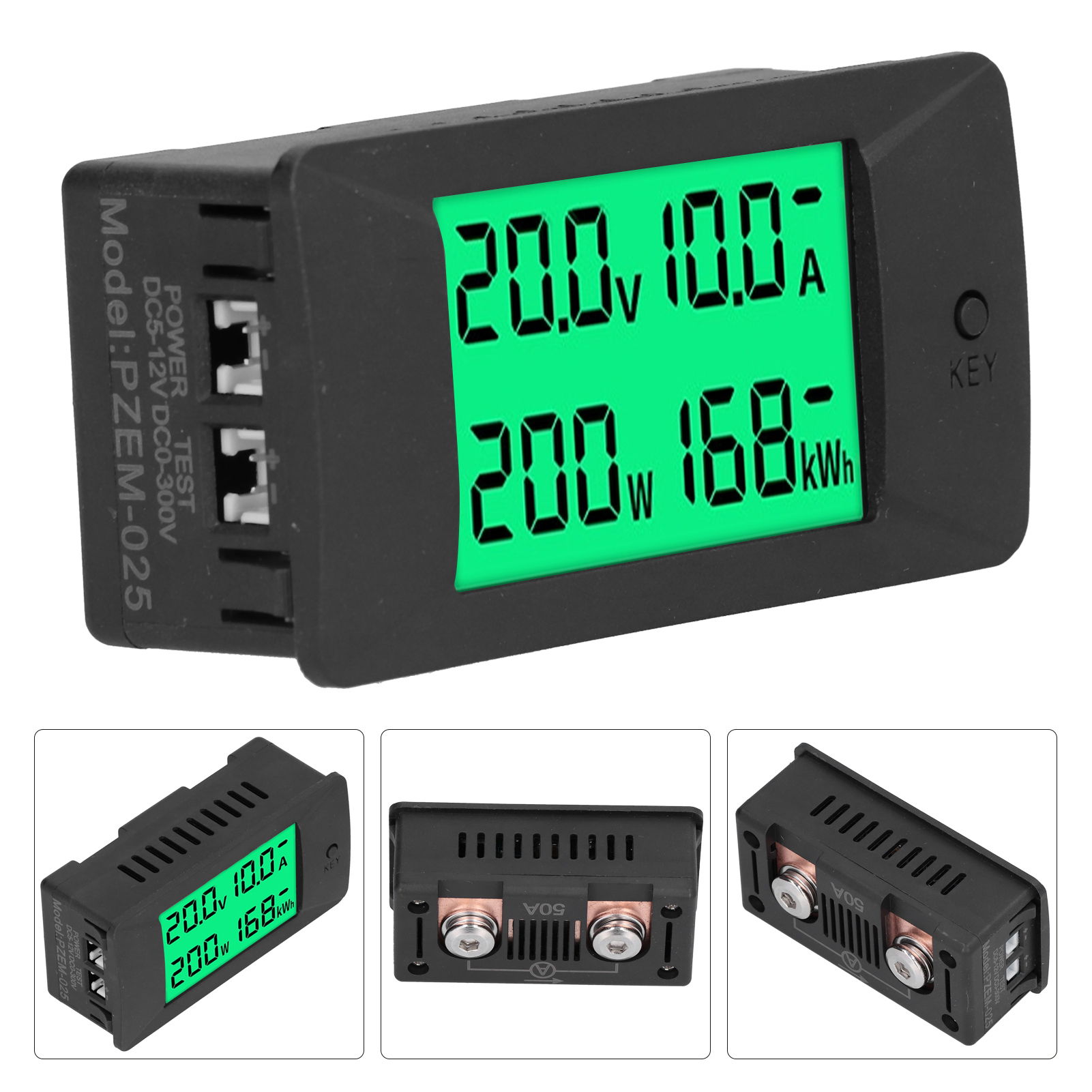 Compteur D'Énergie À Affichage Numérique Lcd, Moniteur De Tension Et De Courant, Voltmètre Cc 5-12 V Pzem-025