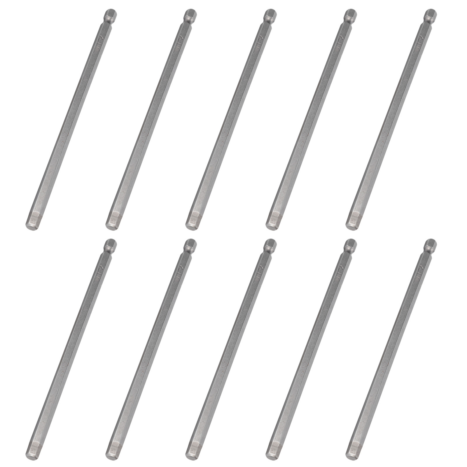 Lot De 10 Embouts De Tournevis Électrique 6 Mm, Douille Hexagonale, Aimantés Et Trempés, Accessoires De Rechange