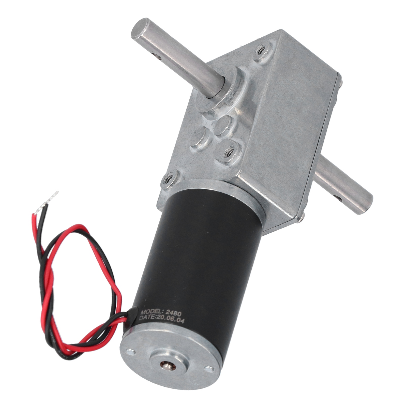 Moteur Électrique À Courant Continu, Boîtier Métallique, Arbre De Sortie En Acier Inoxydable, Faible Frottement, Faible Consommation D'Énergie, 12 V Cc, 16 Tr/min