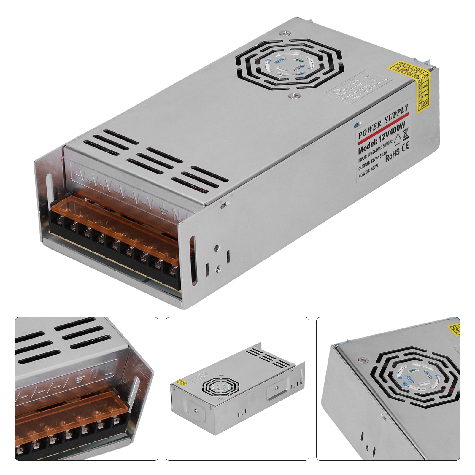 Alimentation À Découpage Régulée Yy-400-12, Convertisseur Ca 220 V Vers Cc 12 V, 400 W, 33,4 A, Pour Système De Sécurité