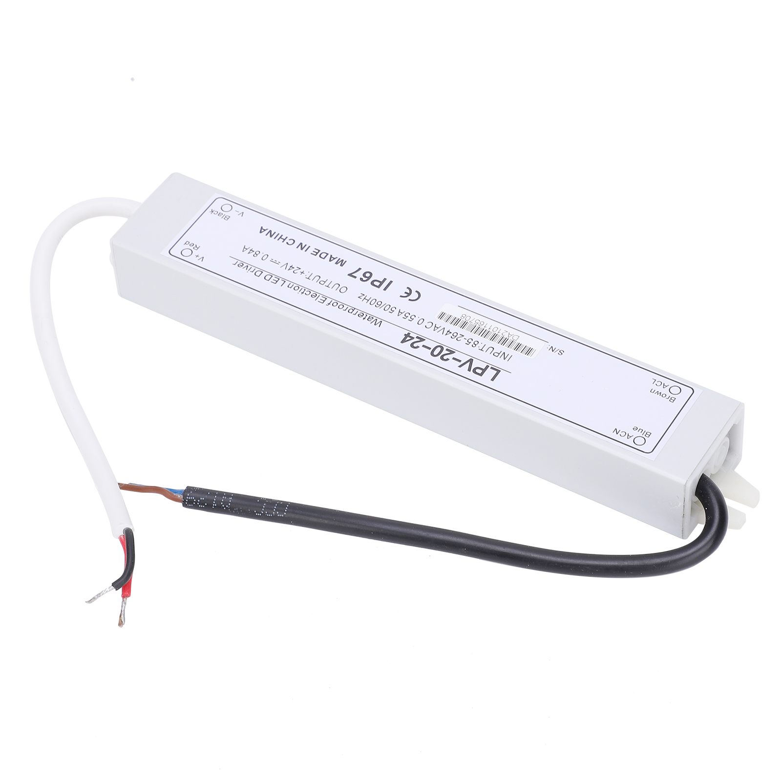 Alimentation À Découpage Berm Étanche, Sortie Unique, Protection Contre Les Surcharges, Led, 24 V Cc, 20 W