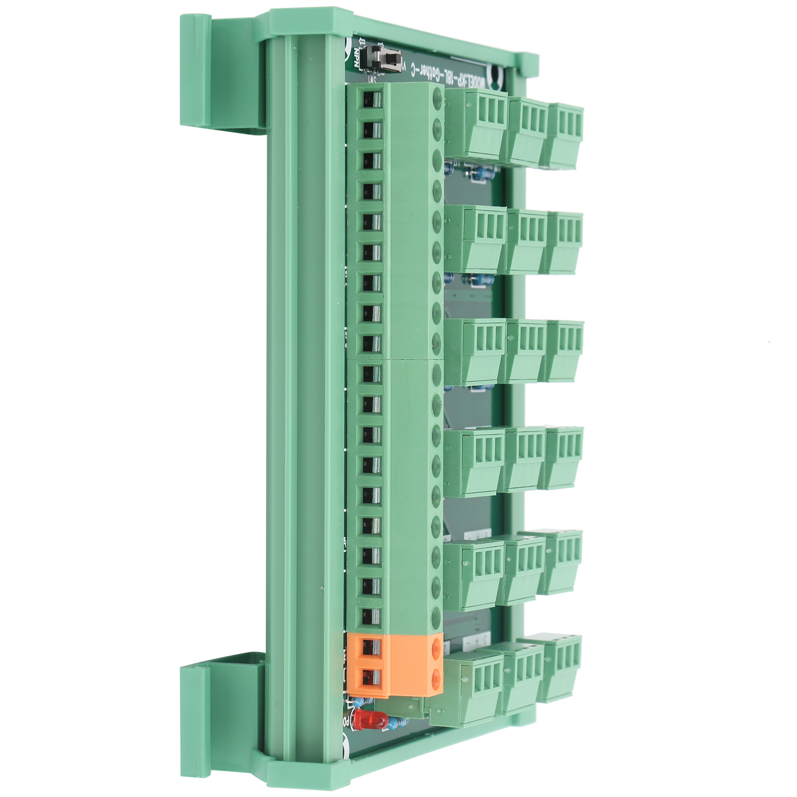 Bornier Sur Rail Din, Carte D'Acquisition 18 Canaux 3 Fils Npn Pnp Kp-18l-gther-c