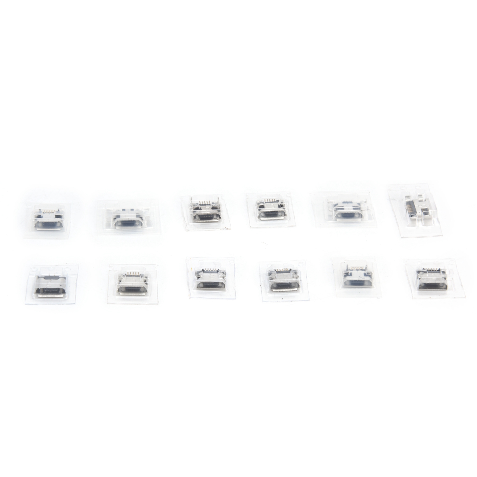Lot De 12 Mini Connecteurs Usb En Acier Inoxydable, Adaptateurs De Réparation Et De Remplacement Pour Fournitures Électriques