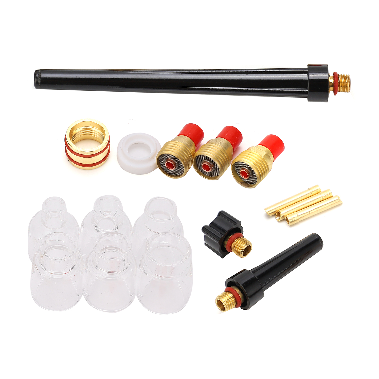 Kit D'Accessoires Pour Torche De Soudage : Consommables En Laiton, Buse En Verre De 2 Mm Pour Wp9/20