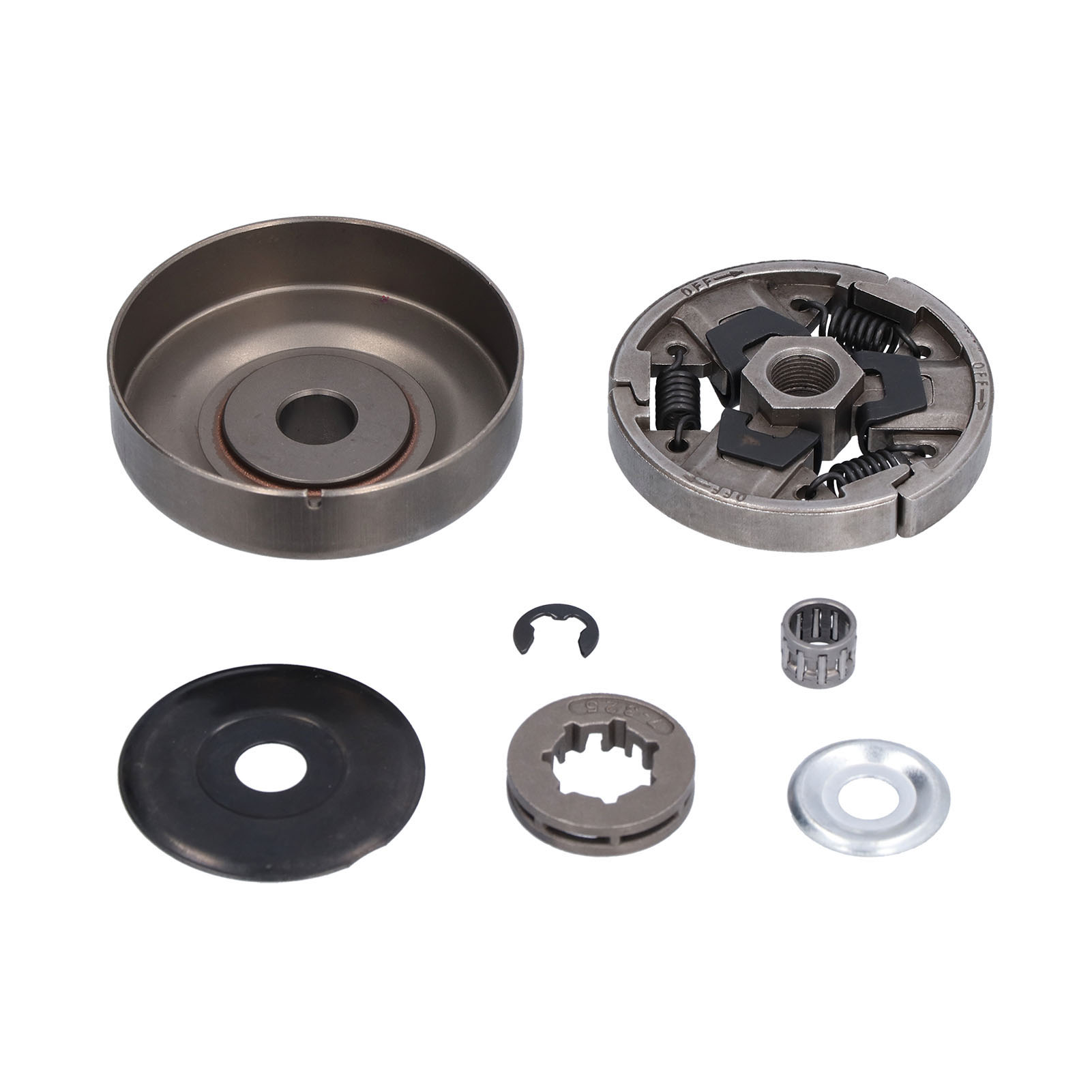 Kit D'Embrayage, Couvercle De Pignon De Tambour, Rondelle, Roulement, Accessoires Pour Tronçonneuse Stihl 3/8 Po - 7