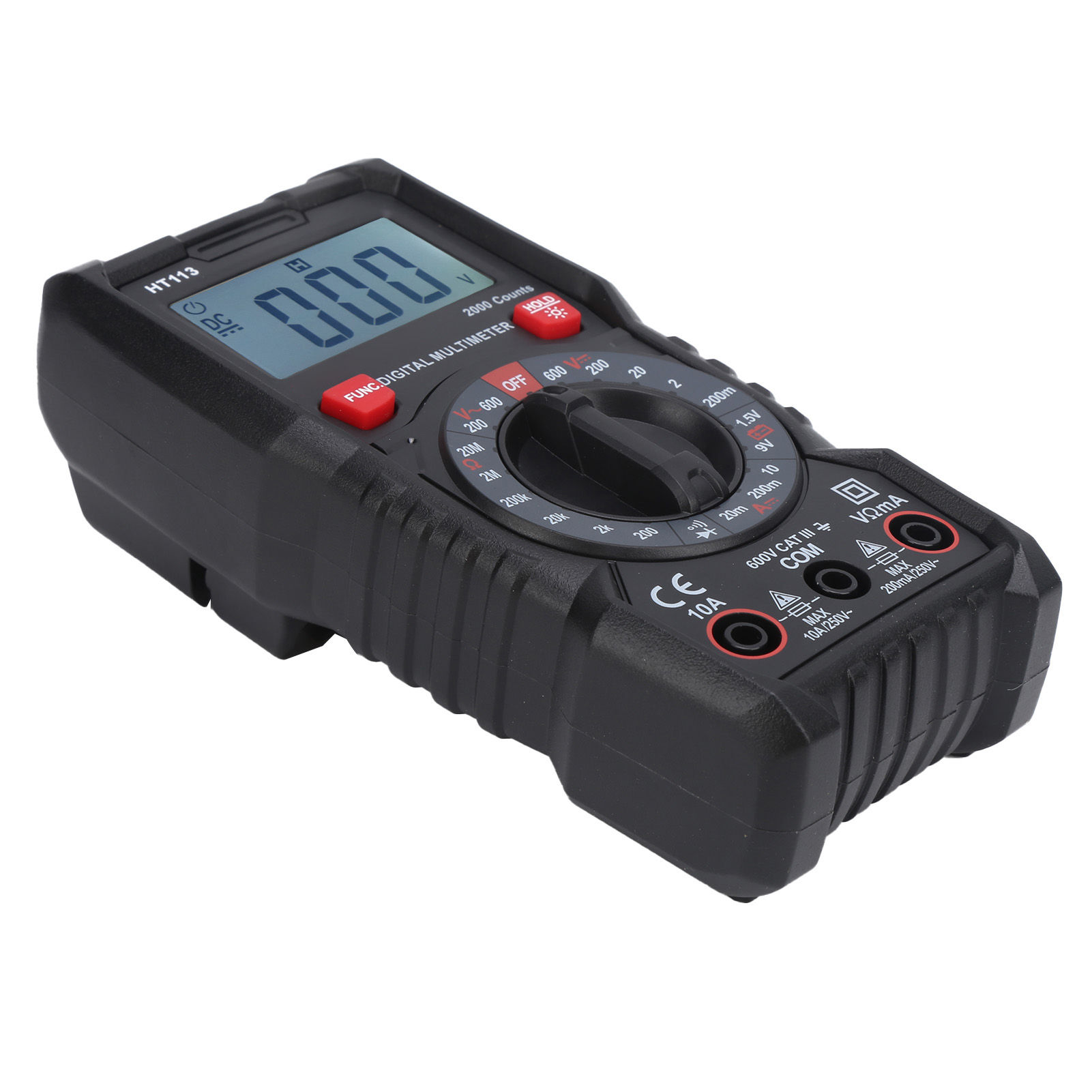 Multimètre Numérique Compact Ht113, Portable, Haute Précision, Intelligent, Testeur De Courant Et De Tension, 10 A, 600 V