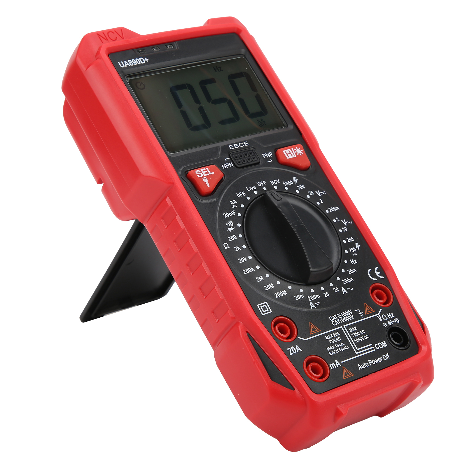 Multimètre Portable Ua890d+ : Testeur De Courant, De Tension Et De Résistance Pour La Maintenance Électrique
