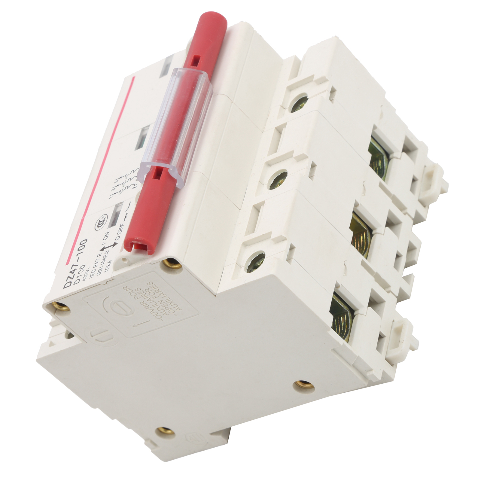Disjoncteur Miniature Domestique De Type D, Protection Par Interrupteur À Air Dz47100 3p D80100a 400v