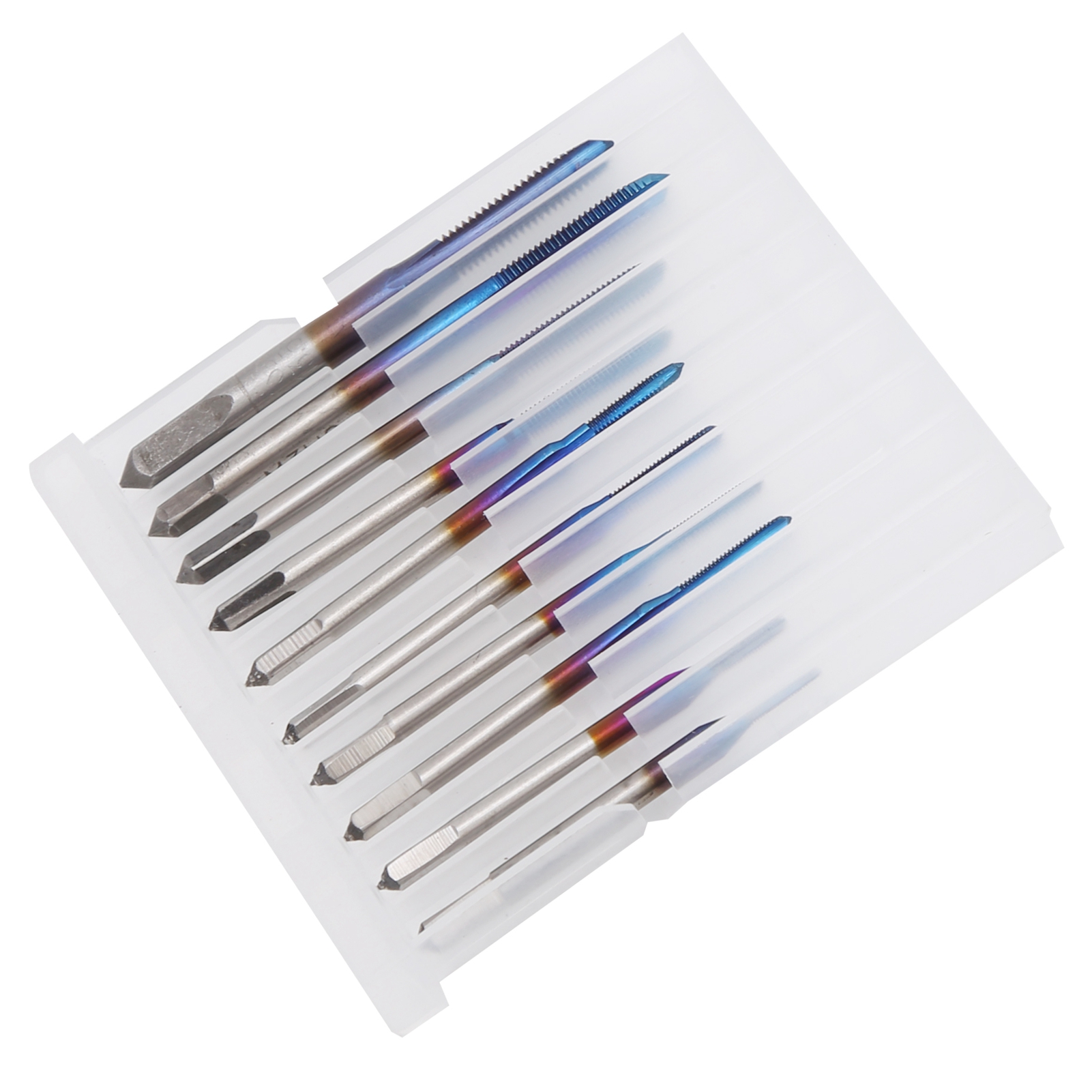 Jeu De 10 Tarauds À Goujures Droites Pour Machines À Métaux : M1, M1.2, M1.4, M1.6, M1.7, M1.8, M2, M2.5, M3, M3.5