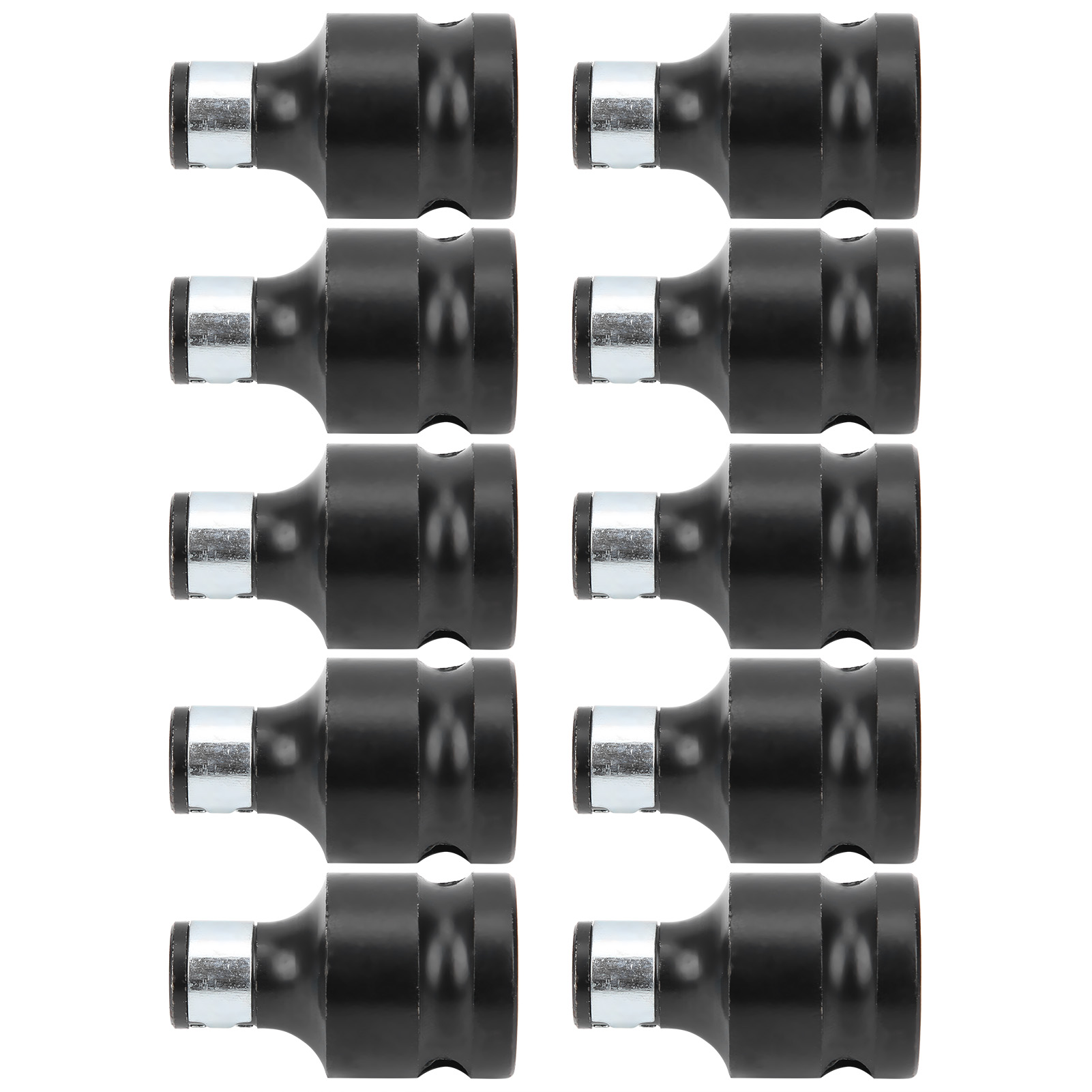 Adaptateur De Douille 10 Pièces Pour Conversion Tête Carrée 1/2 Po Vers Tige Hexagonale 1/4 Po