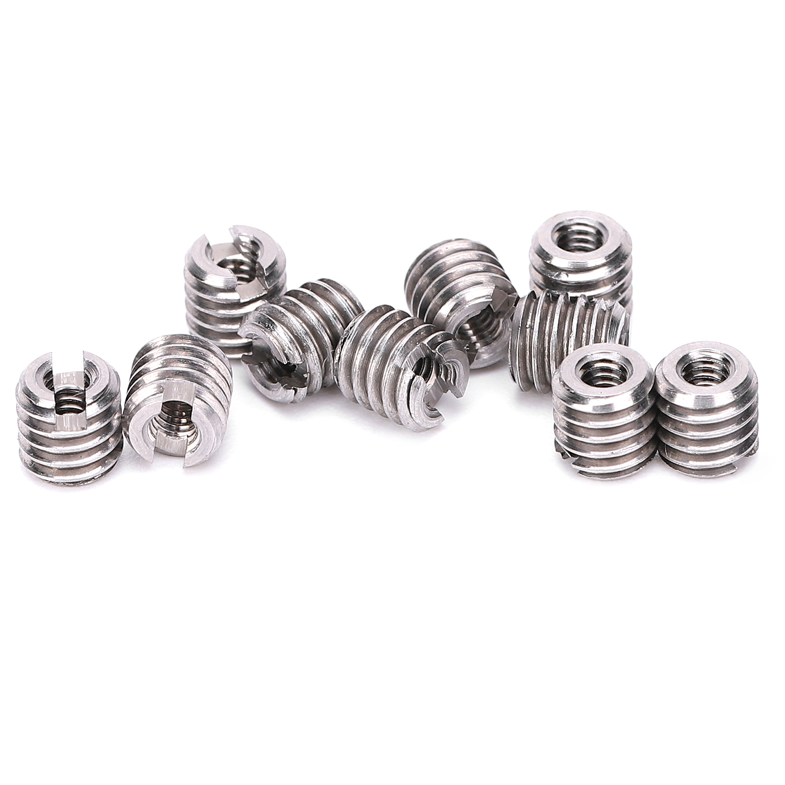 10 Inserts Filetés Réducteurs Pour Écrous, Outil De Réparation Mâle/femelle, Fixation En Acier Inoxydable
