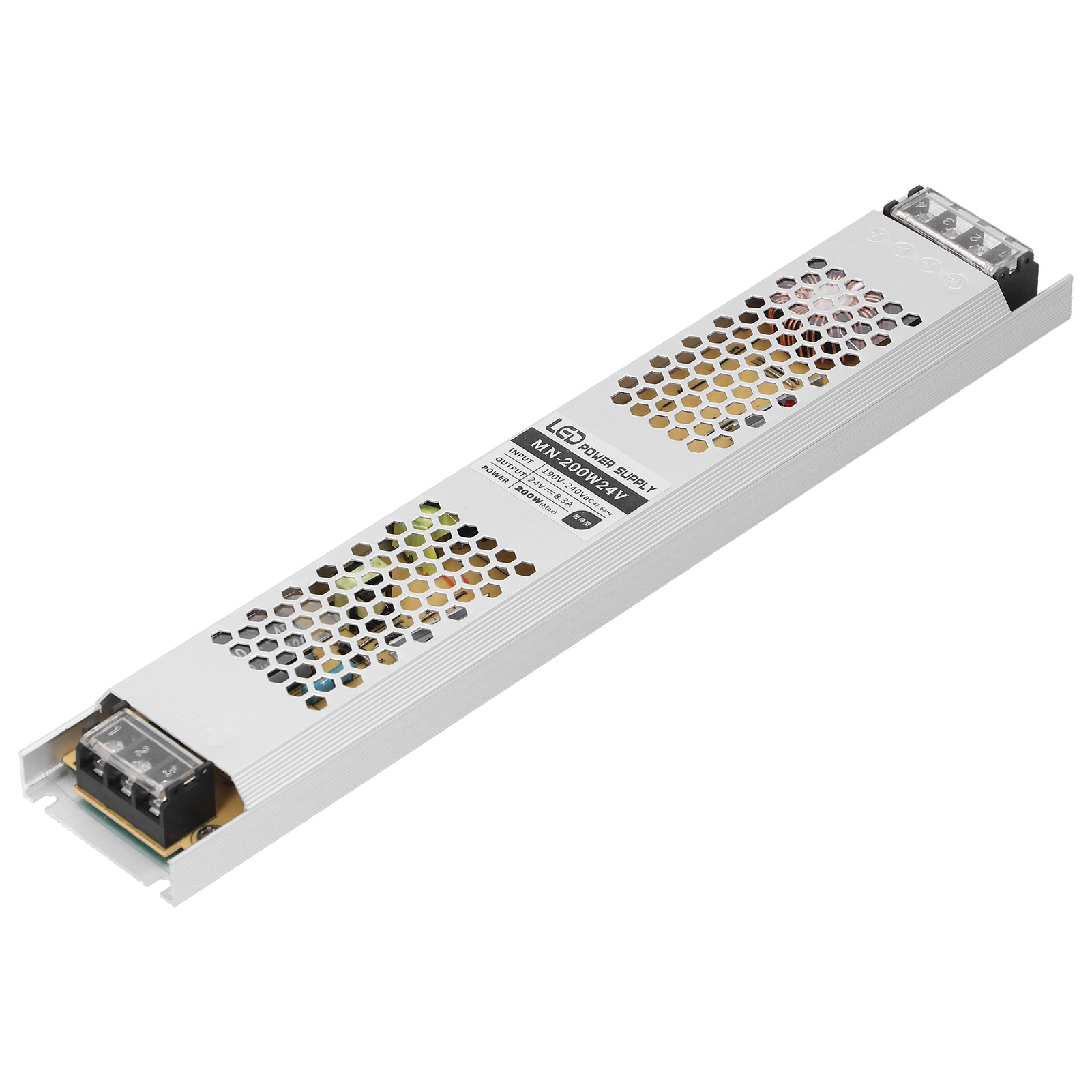 Alimentation À Découpage 200 W Ctn Pour Bande Led Étanche, Transformateur 190-240 V Ca, 24 V