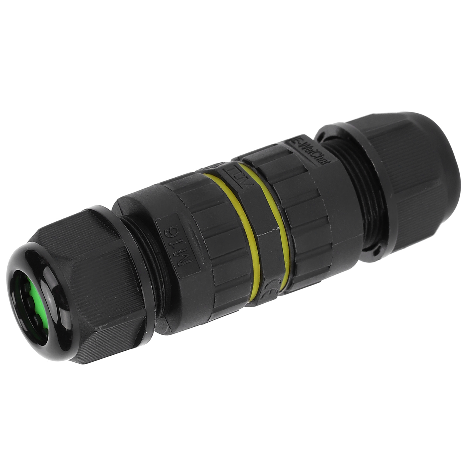 Connecteur Étanche Pour Câble Électrique Tripolaire Extérieur M16-3p Ip68 0,51,5 Mm² 7‑10 Mm