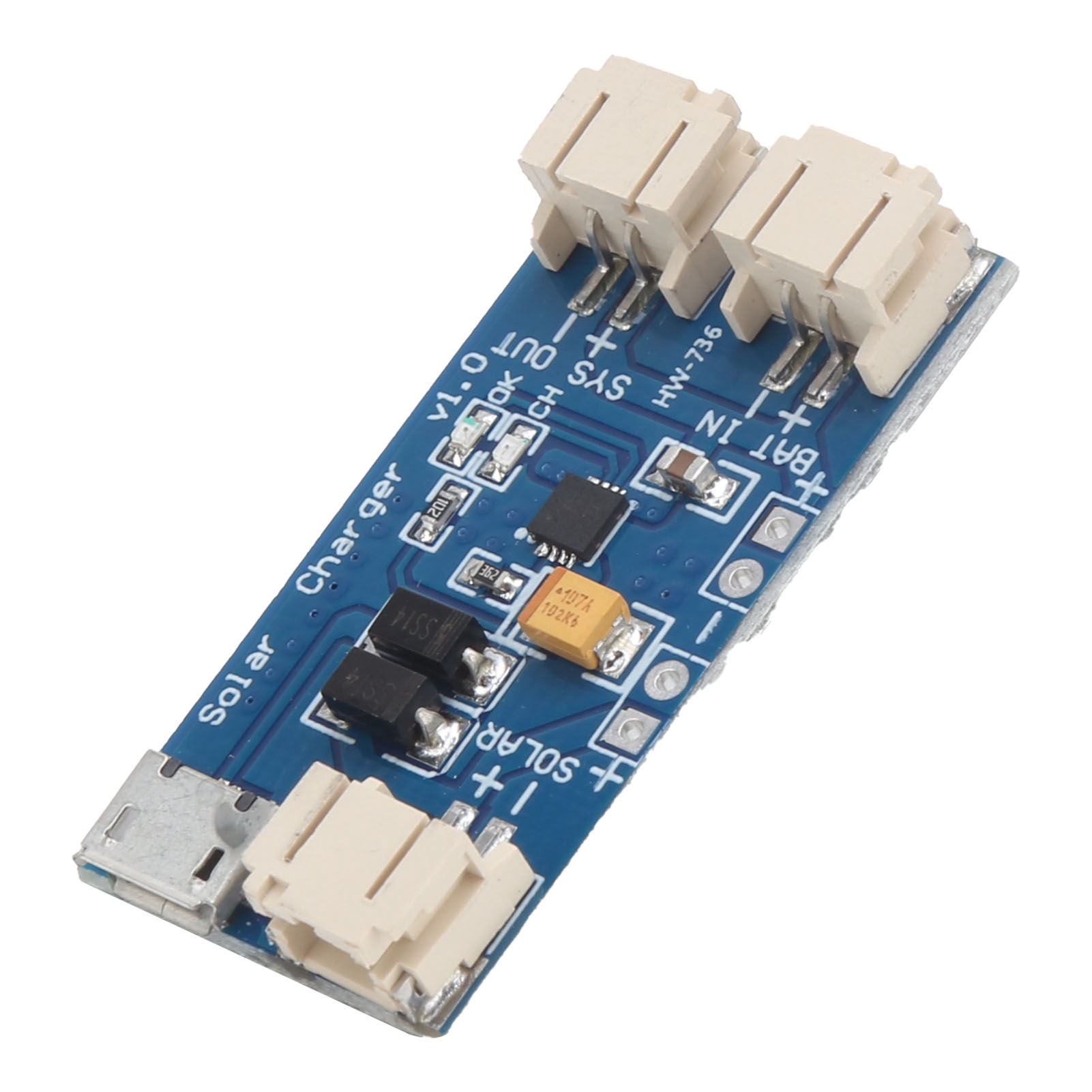 Mini Carte De Charge Solaire Pour Batterie Au Lithium, Module De Charge Usb Cn3065 500 Ma Cc 4,4-6 V
