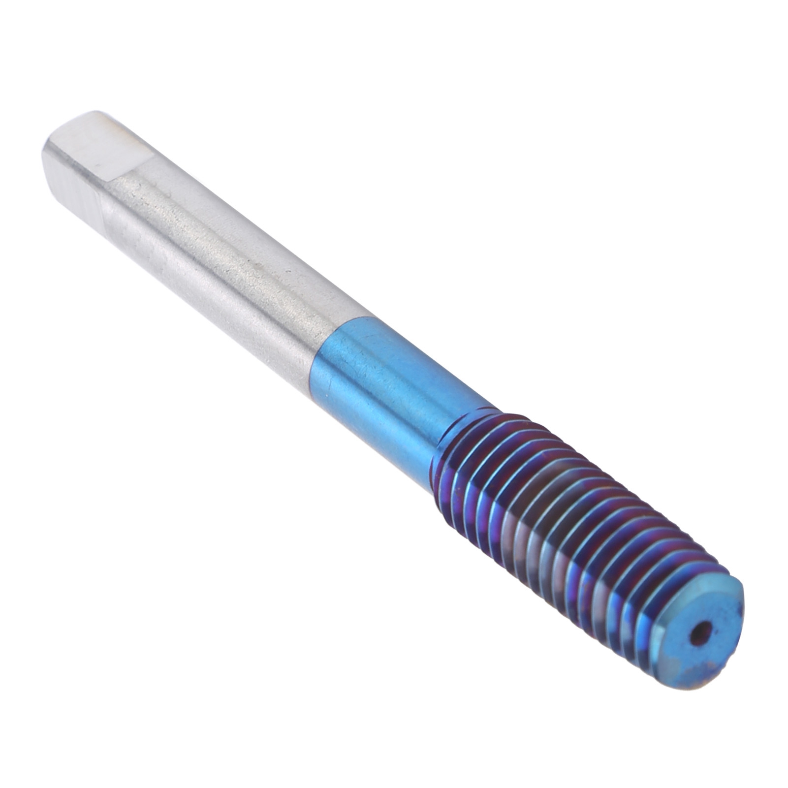 Taraud Machine Métrique À Poignée Droite, Revêtement Nano Bleu, Acier Au Tungstène, M10