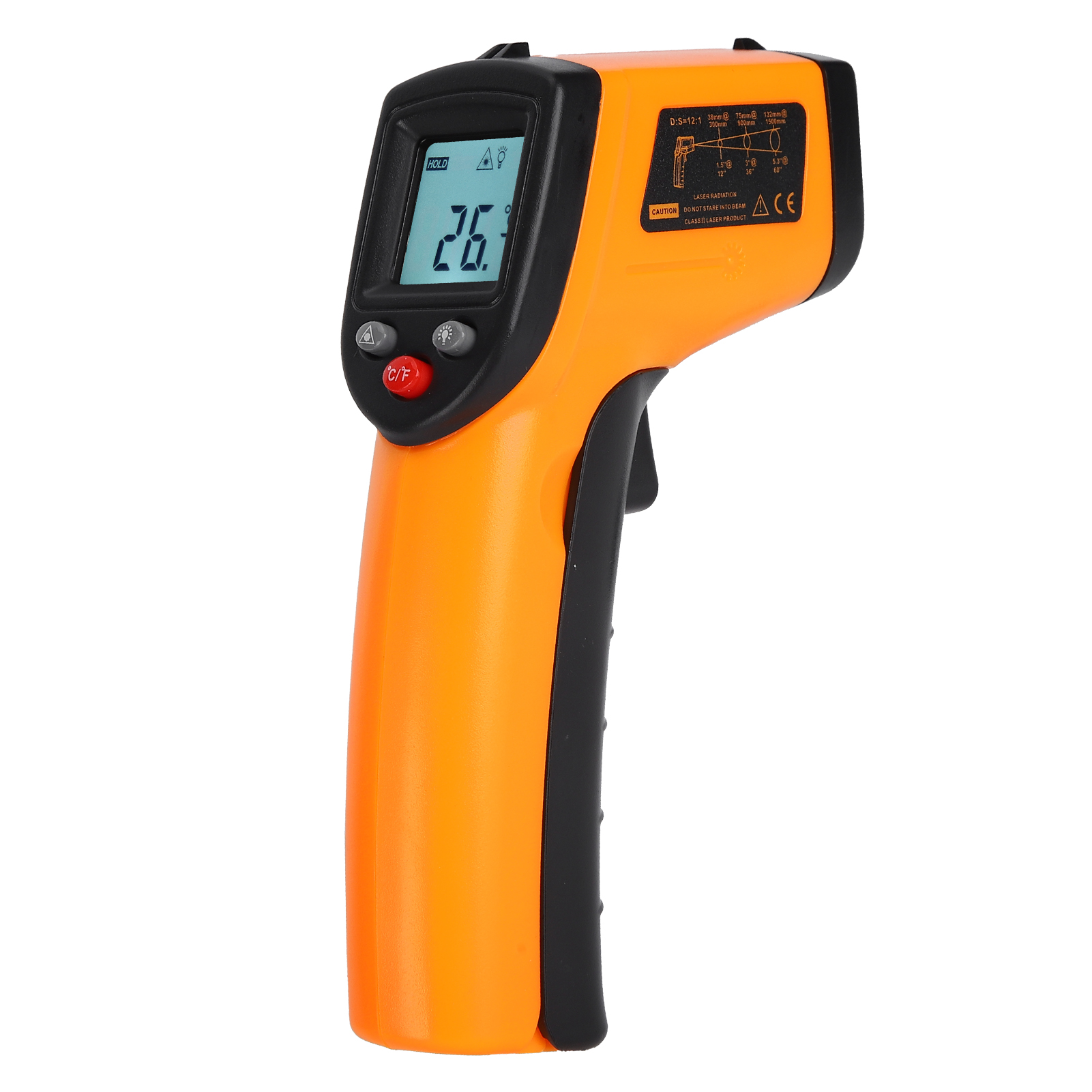 Thermomètre Infrarouge Gm530 Sans Contact, Haute Précision, Grande Portée, Portable