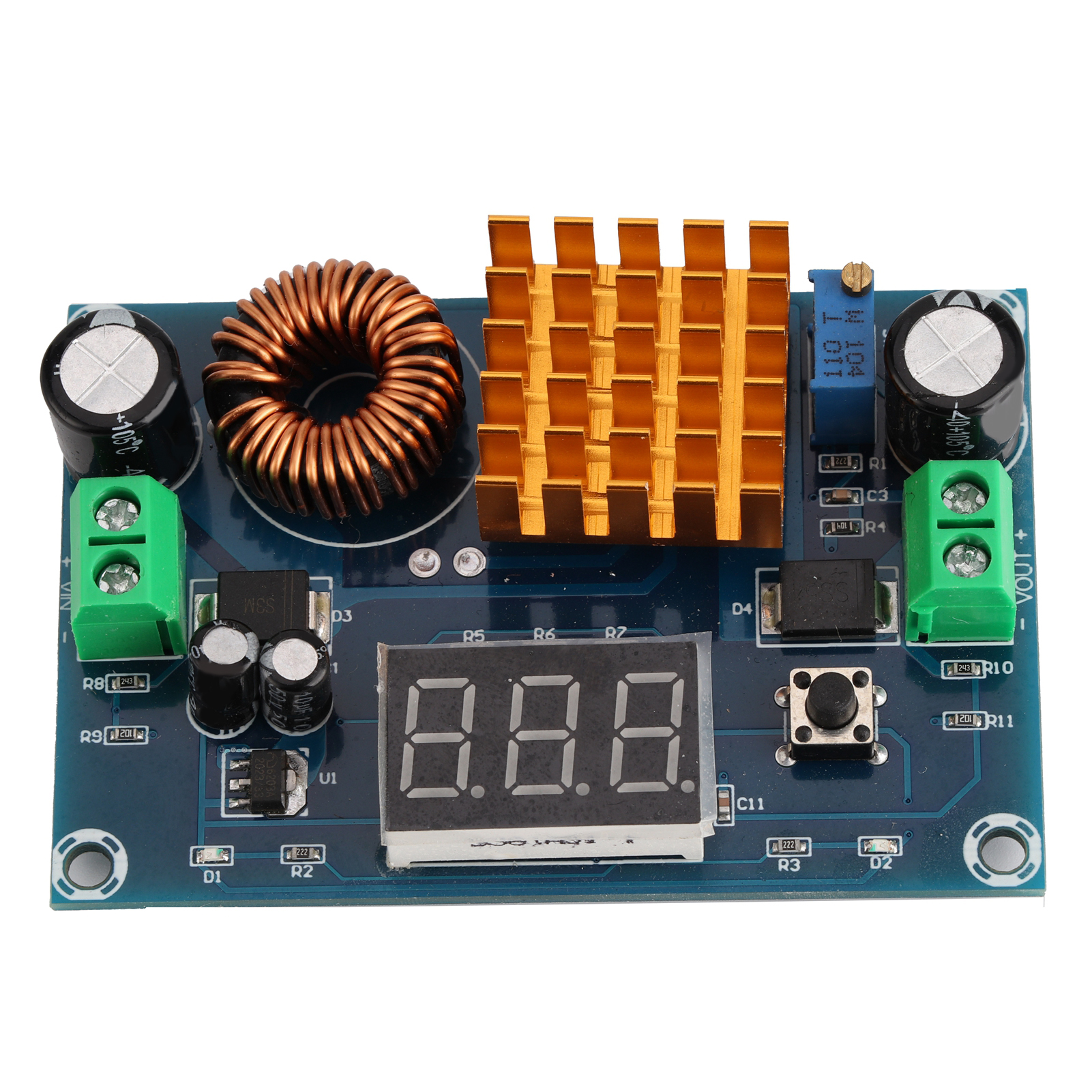 Module Élévateur De Tension Numérique Dcdc Haute Puissance, Convertisseur Élévateur 4-35 V Vers 5-45 V, 5 A