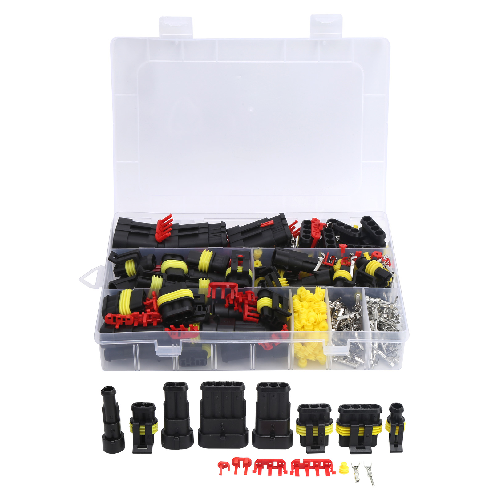 Kit De 352 Connecteurs Étanches Pour Applications Électriques Automobiles Et Industrielles