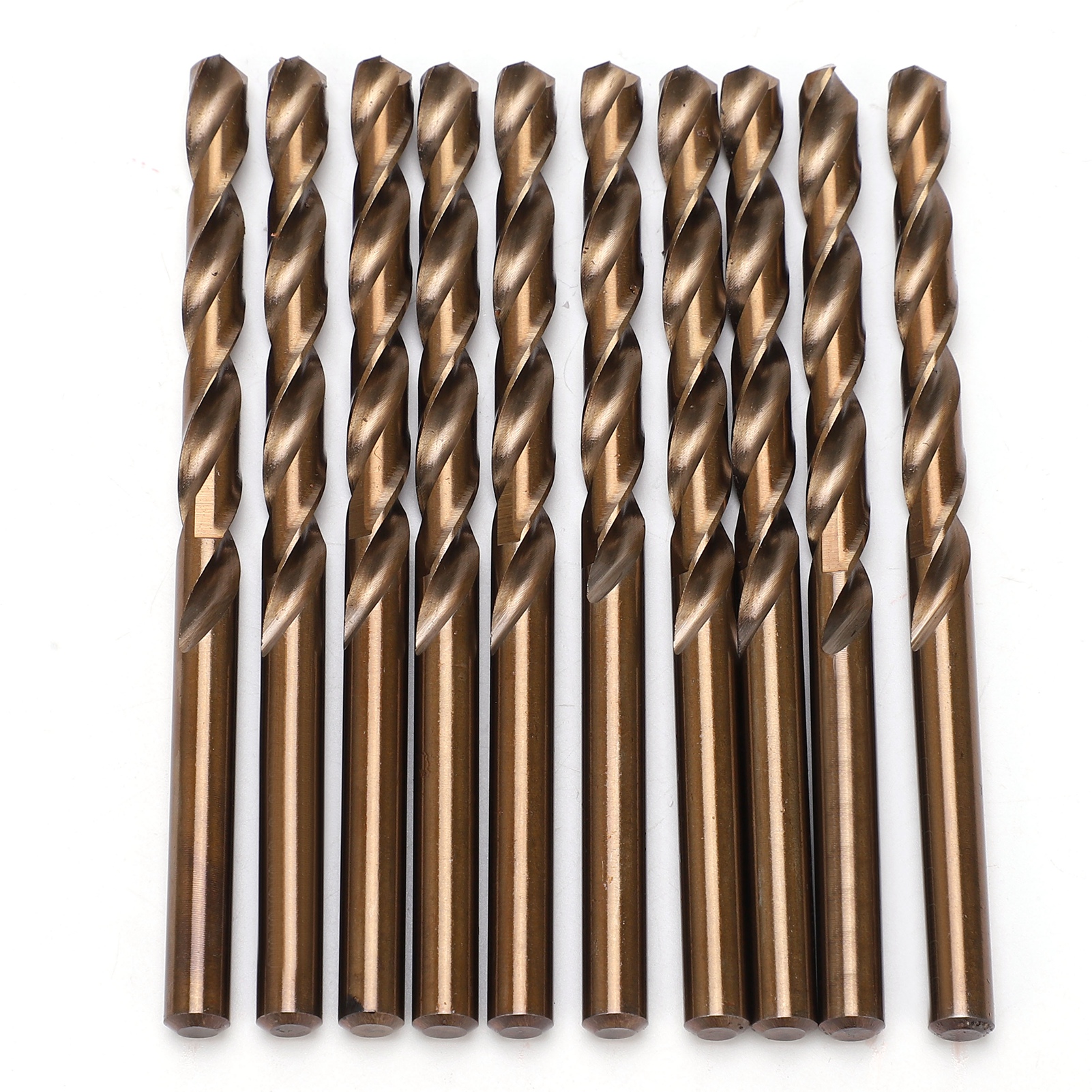 10 Forets Hélicoïdaux En Acier Rapide À Queue Droite Avec Poignée Pour Perçage De 7,0 Mm