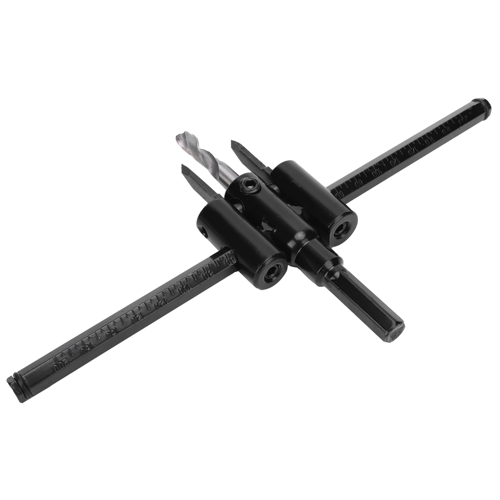 Kit De Scie Cloche Réglable En Acier Allié Pour Découpe Ronde De Bois Et Plastique (30-200 Mm).