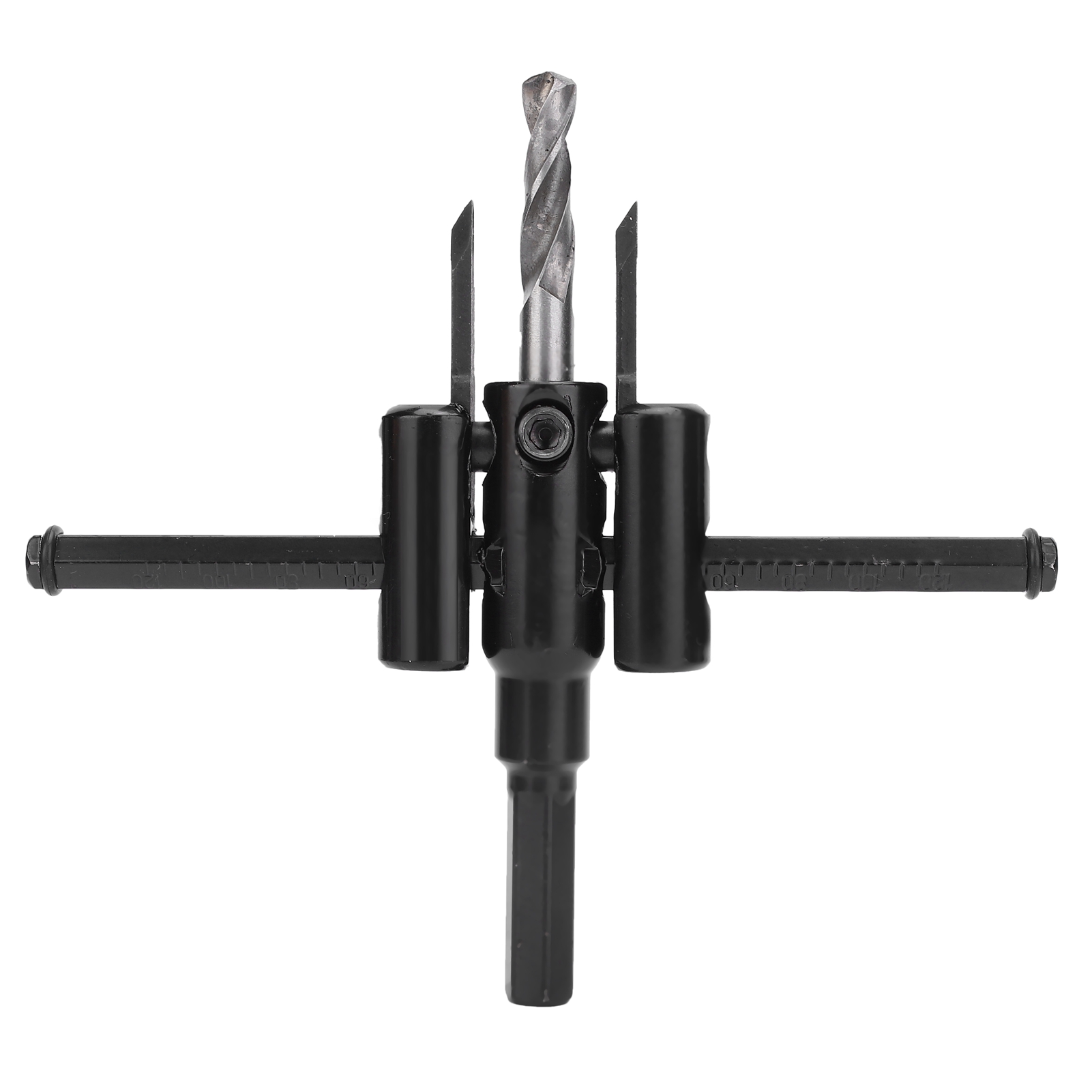 Scie Cloche Réglable En Acier Allié Pour Découpe Ronde De 30 À 120 Mm De Diamètre, Idéale Pour Le Bois, Le Plastique Et Autres Surfaces.