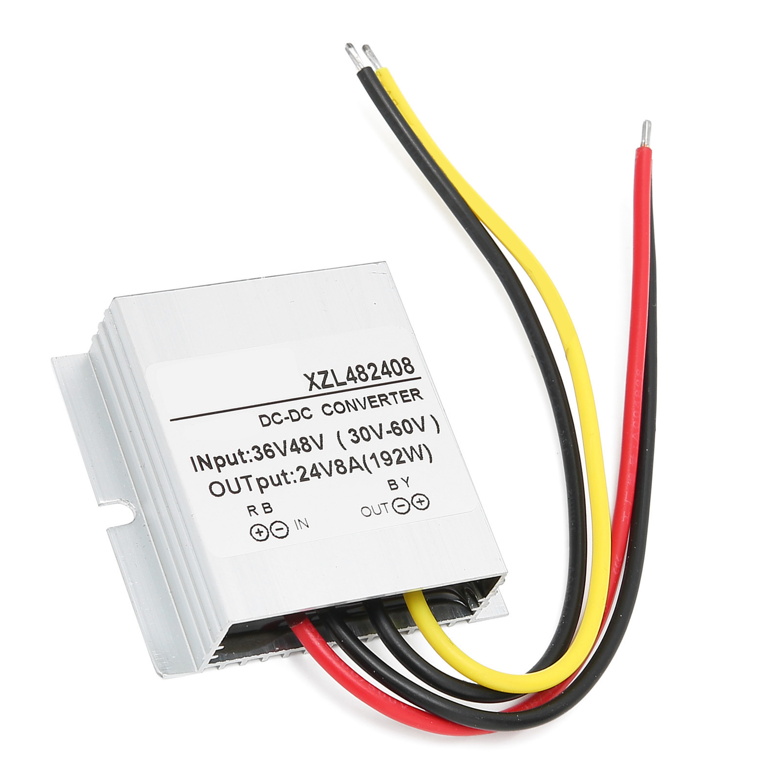 Convertisseur Abaisseur Dcdc 48 V Vers 12 V, 8 A, 192 W, Boîtier En Aluminium Moyen