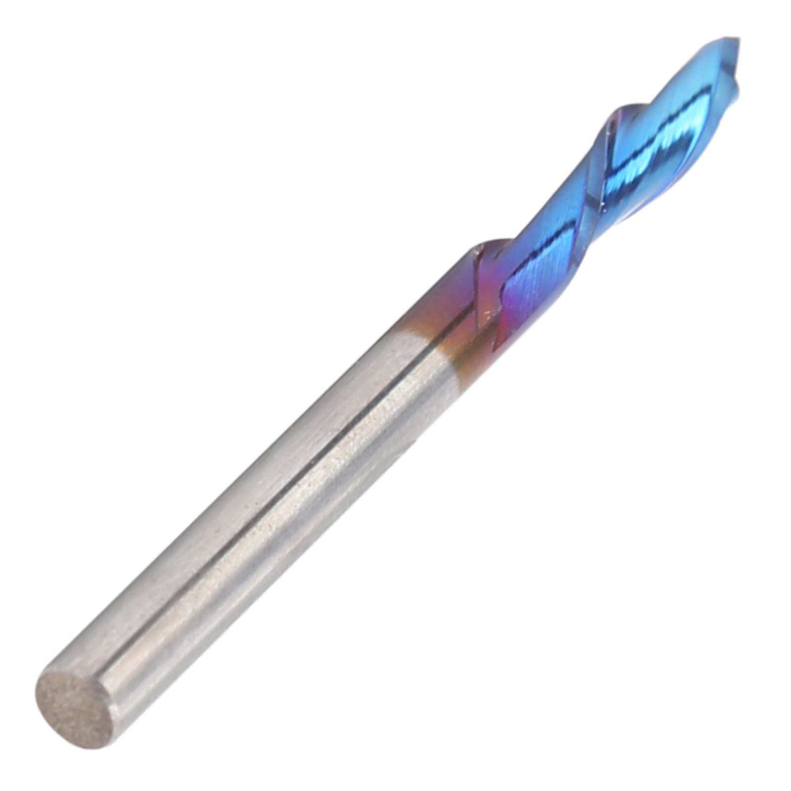 Fraise À 2 Dents À Gauche, Finition Bleue, Outils De Coupe, 3,175 X 3,175 X 12 X 40