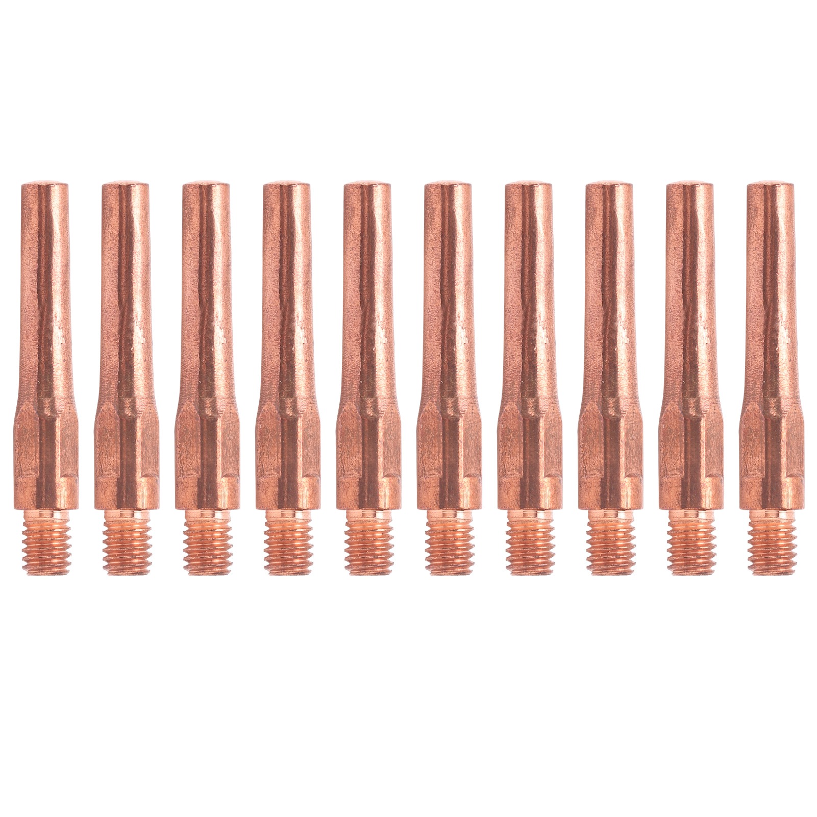 10 Embouts De Contact M6, Buses Conductrices Pour Fil De Cuivre, Accessoire Pour Pistolet De Soudage, 45 X 7,5 X 1,2 Mm