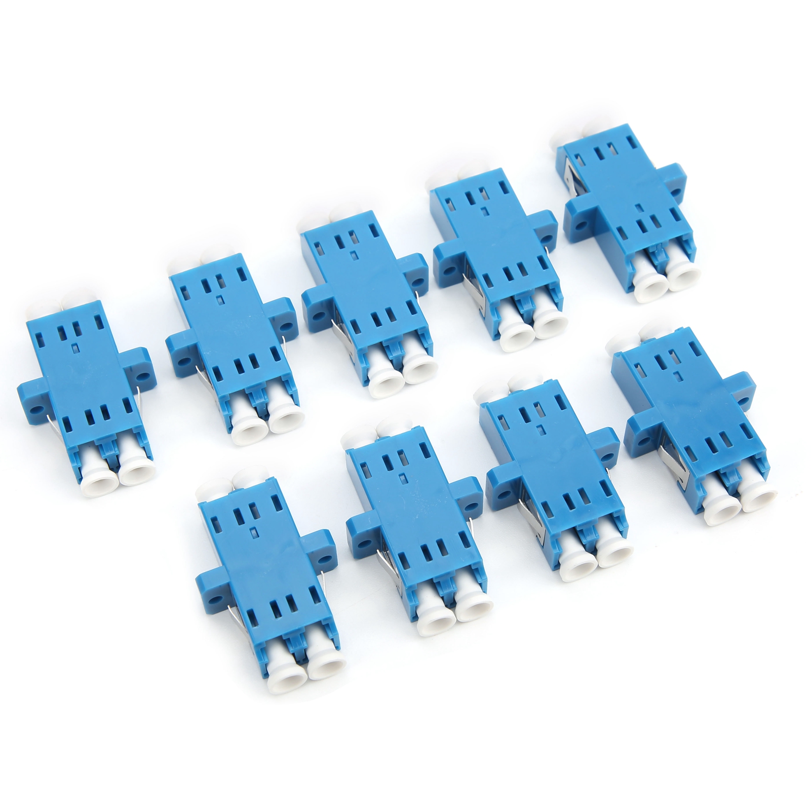 50 Coupleurs De Fibre Optique Lclc Upc, Connecteurs Duplex, Adaptateurs Pour Fournitures Industrielles