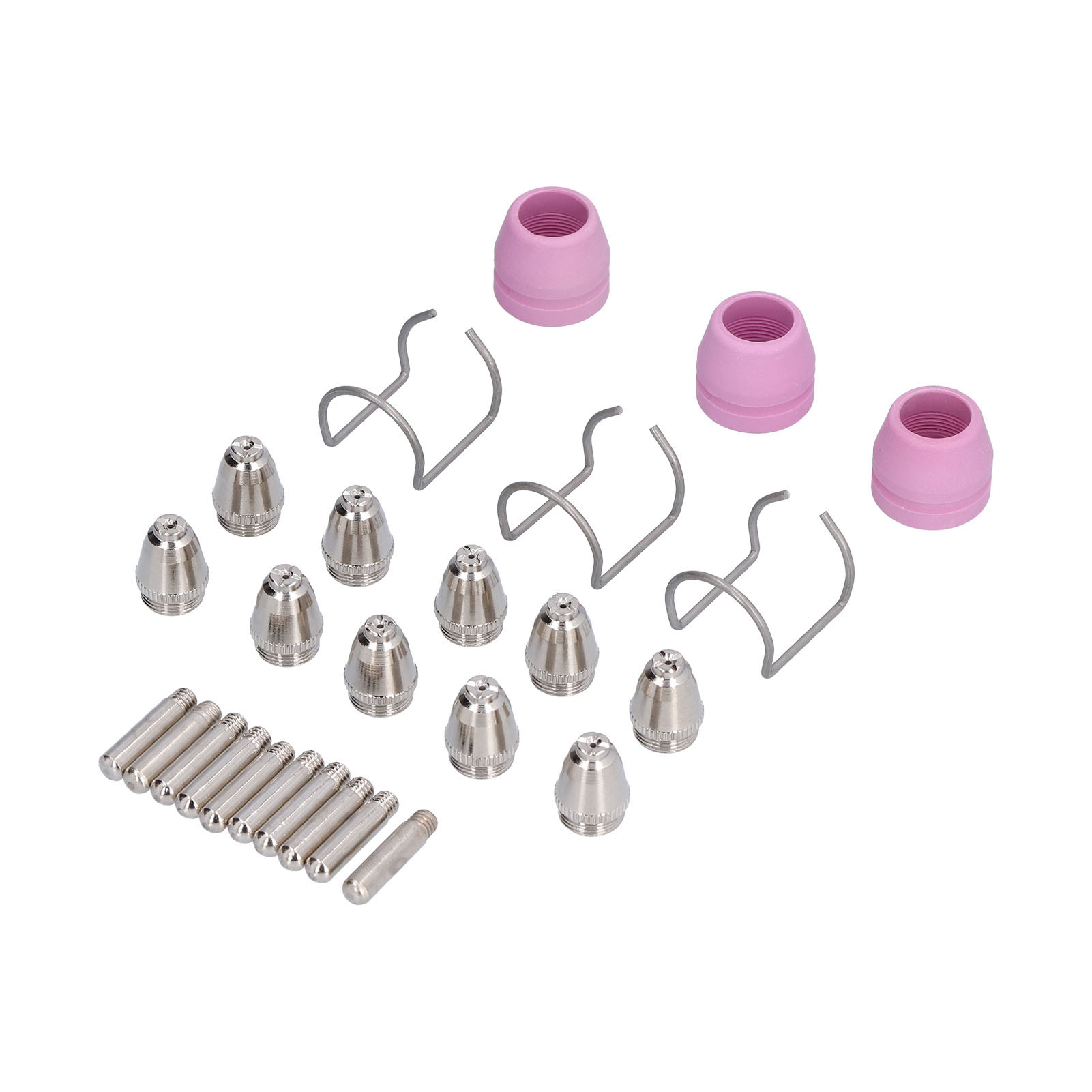 Kit De 26 Consommables Pour Torche De Découpe Plasma : Électrode, Pointe De Contact Et Buse En Céramique Pour Ag60 Sg55