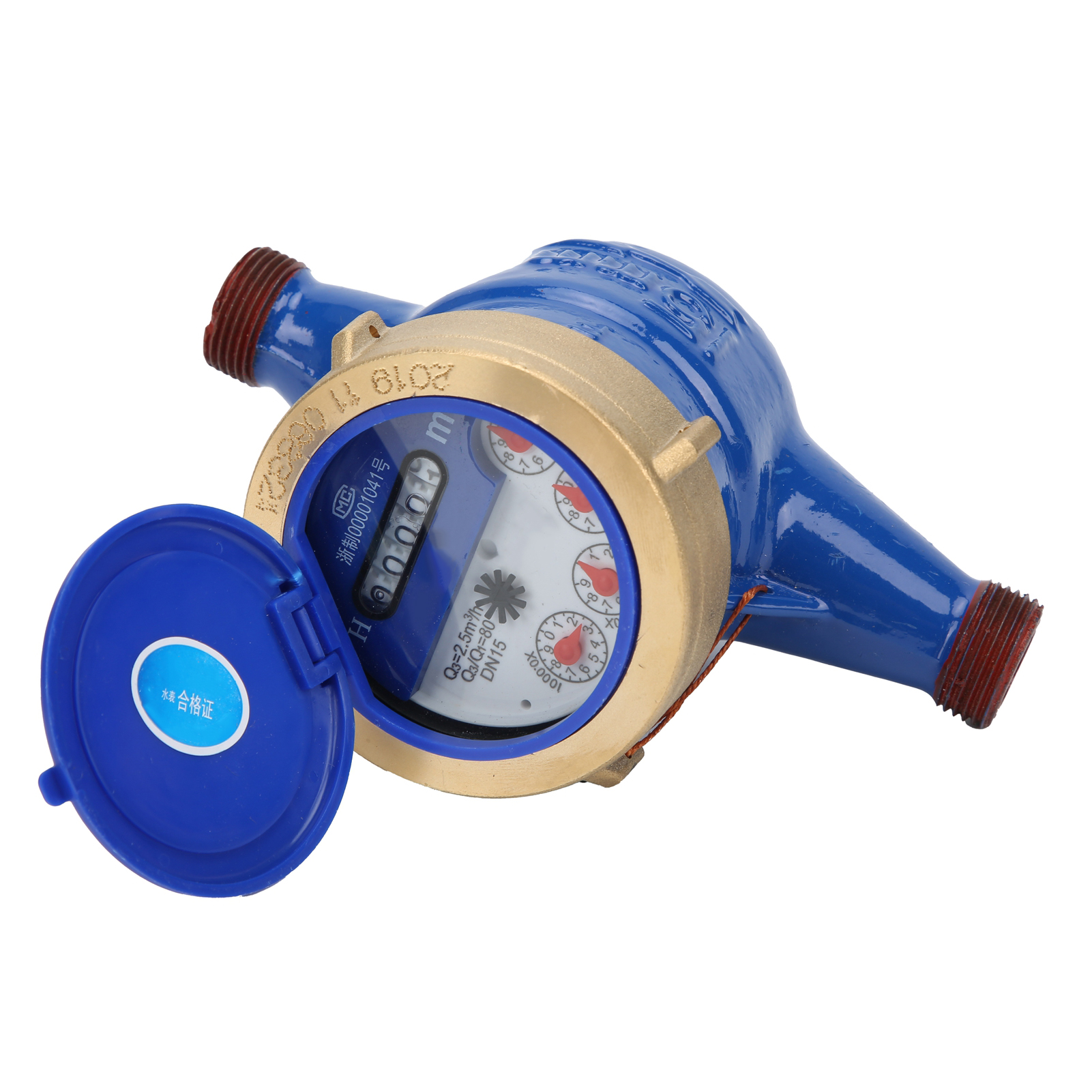 Compteur D'Eau À Étanchéité Liquide Lxs20e 1/2, À Ailettes Rotatives, Type Sec, Pour Usage Domestique