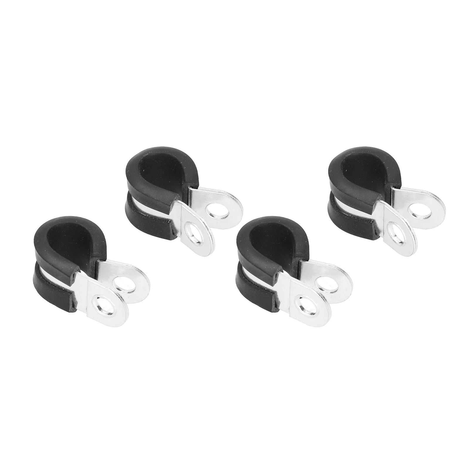 Lot De 20 Colliers De Serrage De Type R En Acier Inoxydable Avec Coussinet En Caoutchouc Isolé Détachable, Fixation De Câble De 20 Mm